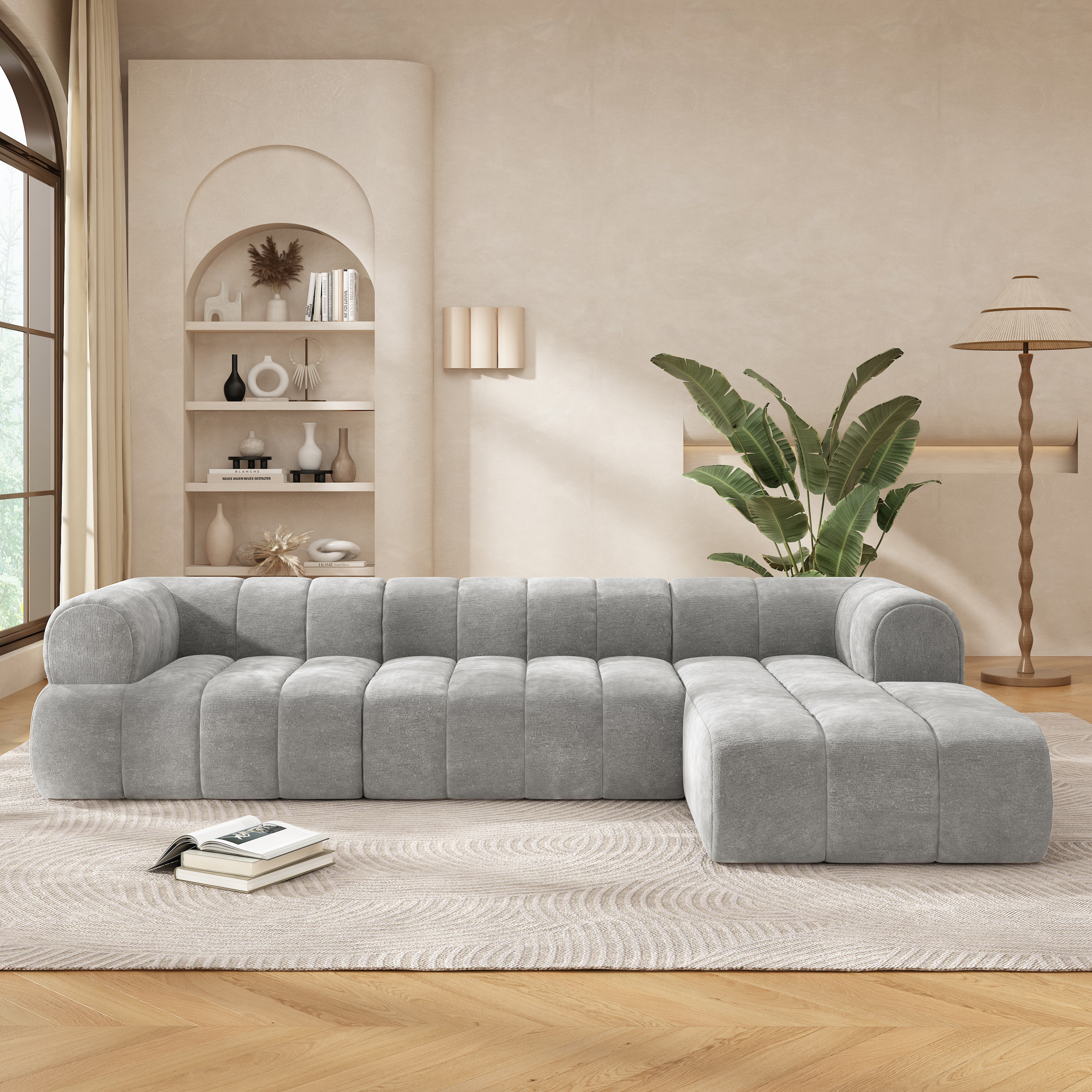 122 Modern L-Shaped Sectional Sofa