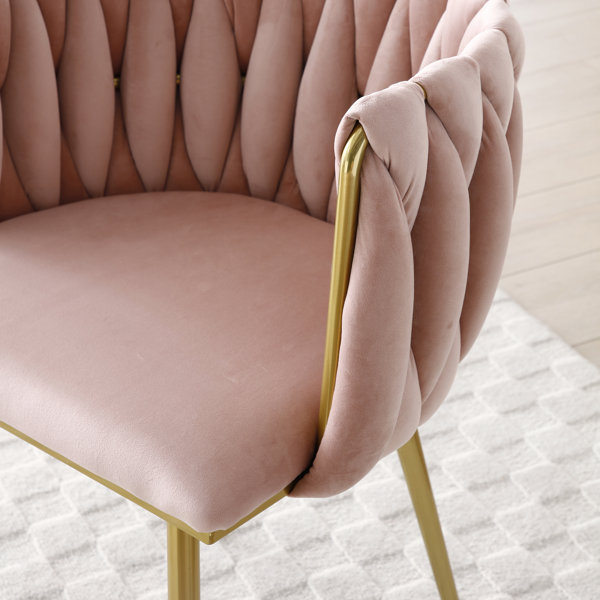 Velvet Upholstered Dining Chairs, picture 4 of 4