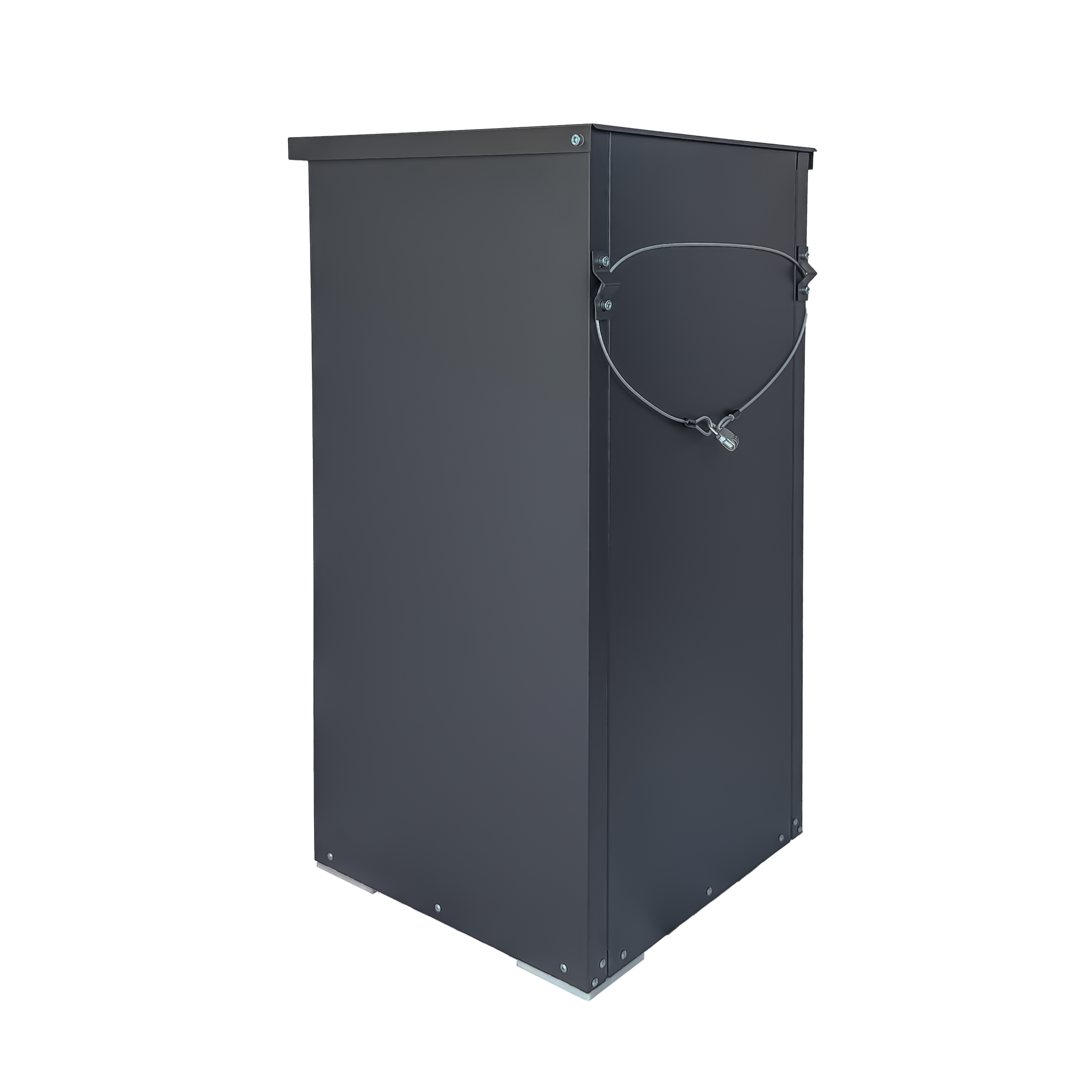 Package Delivery Box for Outside,  Cold-Rolled Steel Delivery Box for Packages & Mails, Anti-Theft Lockable Large Mailbox for Porch, House, Curbside, Black — foto 6