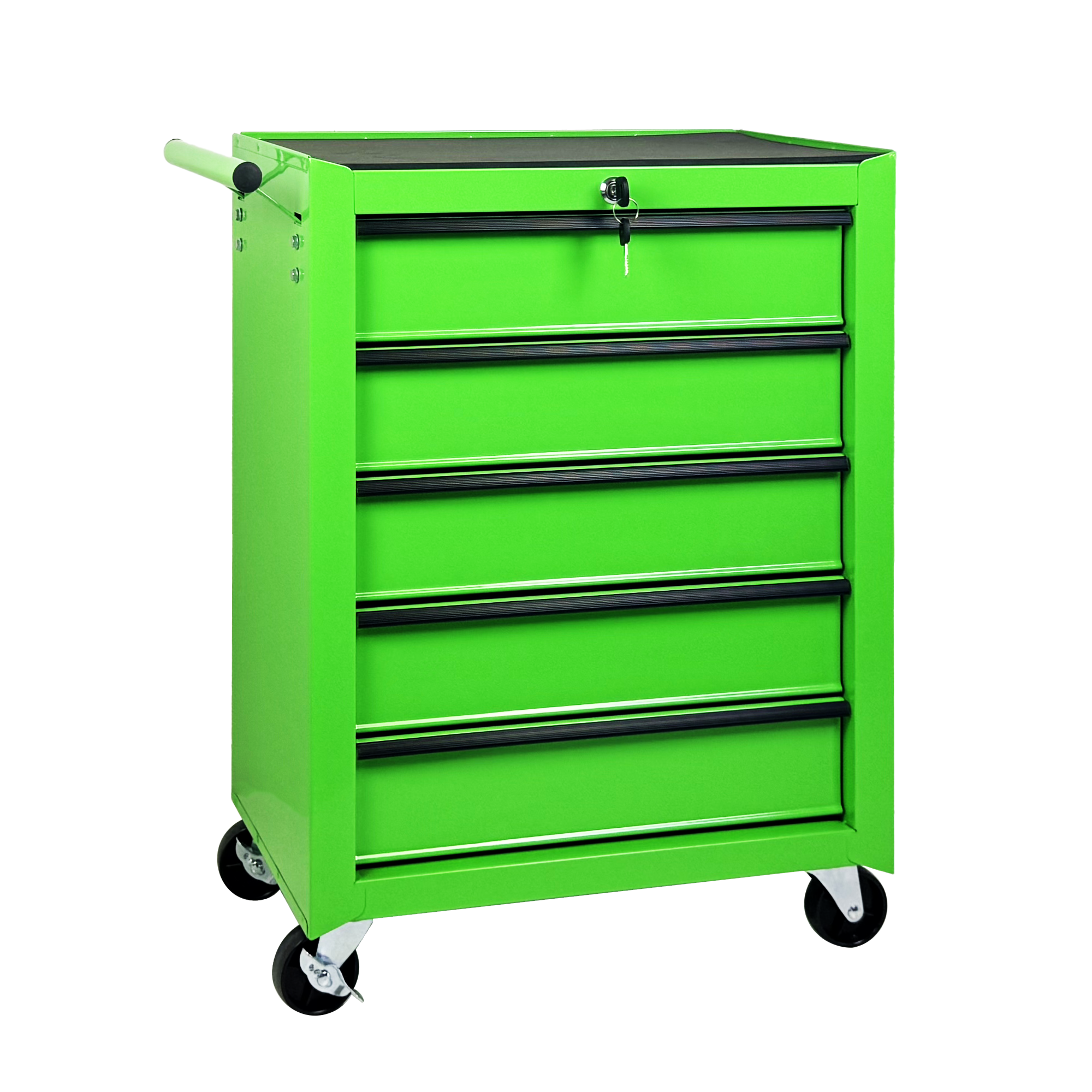 Rolling Metal Tool Chest with 5 Drawers, 20" 5-Drawer Tool Chest Cabinet with Ball Bearing Drawer Slides, Steel Tool Storage Box Organizer -GREEN — foto 2