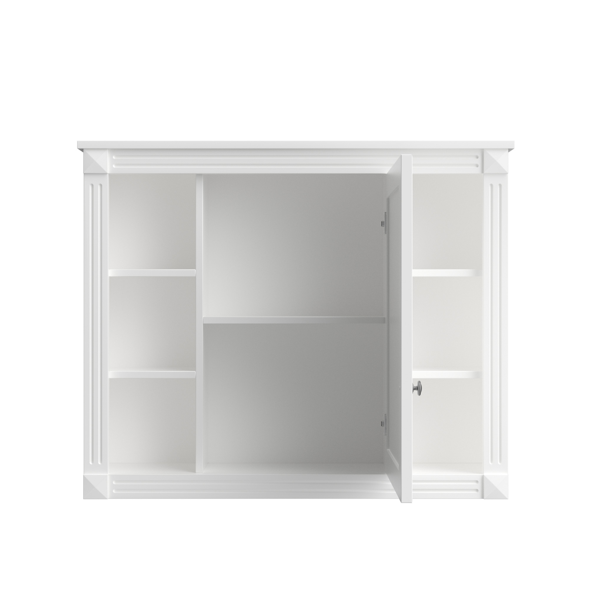 36'' Bathroom Vanity with Top Sink, Mirror Cabinet, Modern Bathroom Storage Cabinet with 2 Soft Closing Doors, Single Sink Bathroom Vanity — foto 5