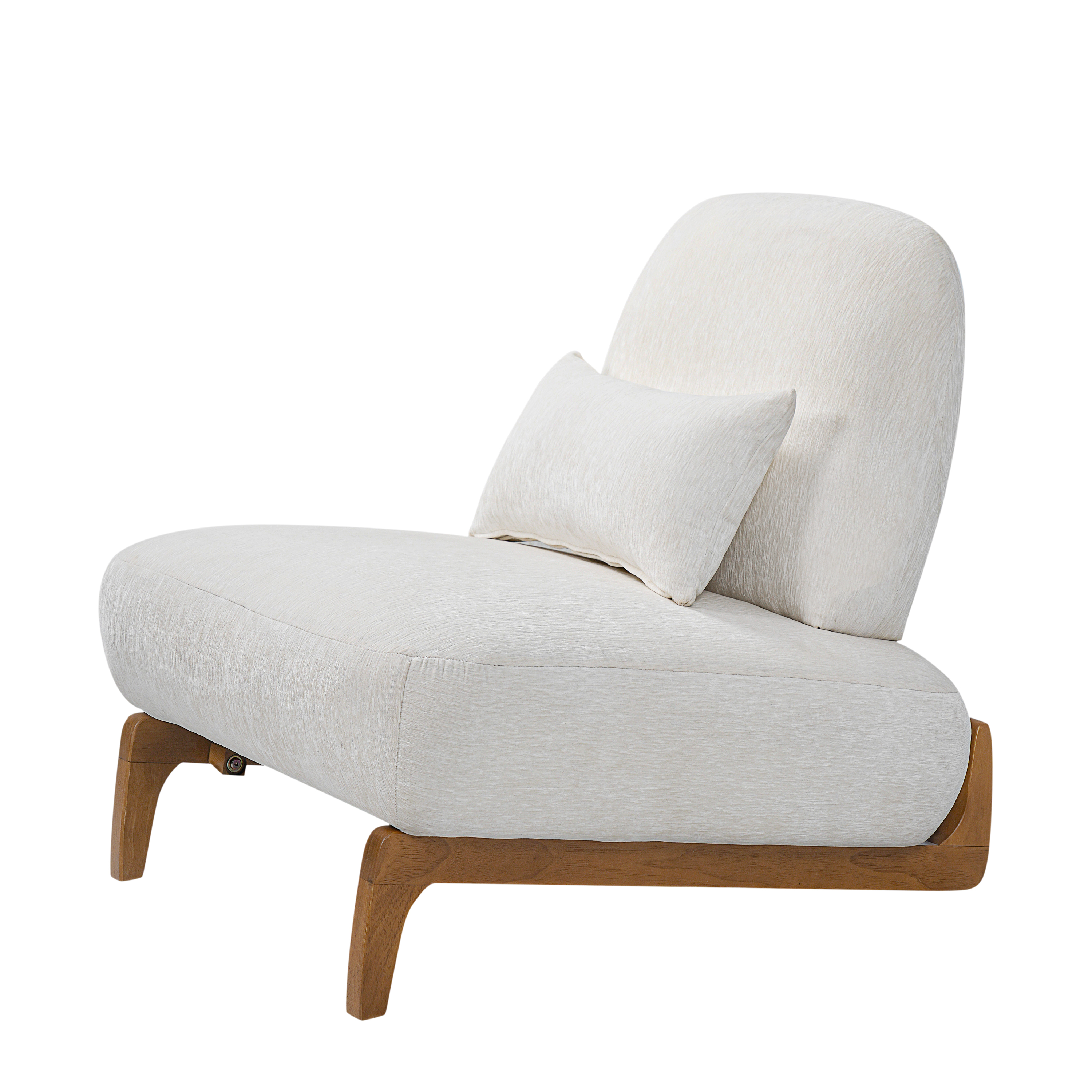 Linen Upholstered Slipper Chair, picture 4 of 5