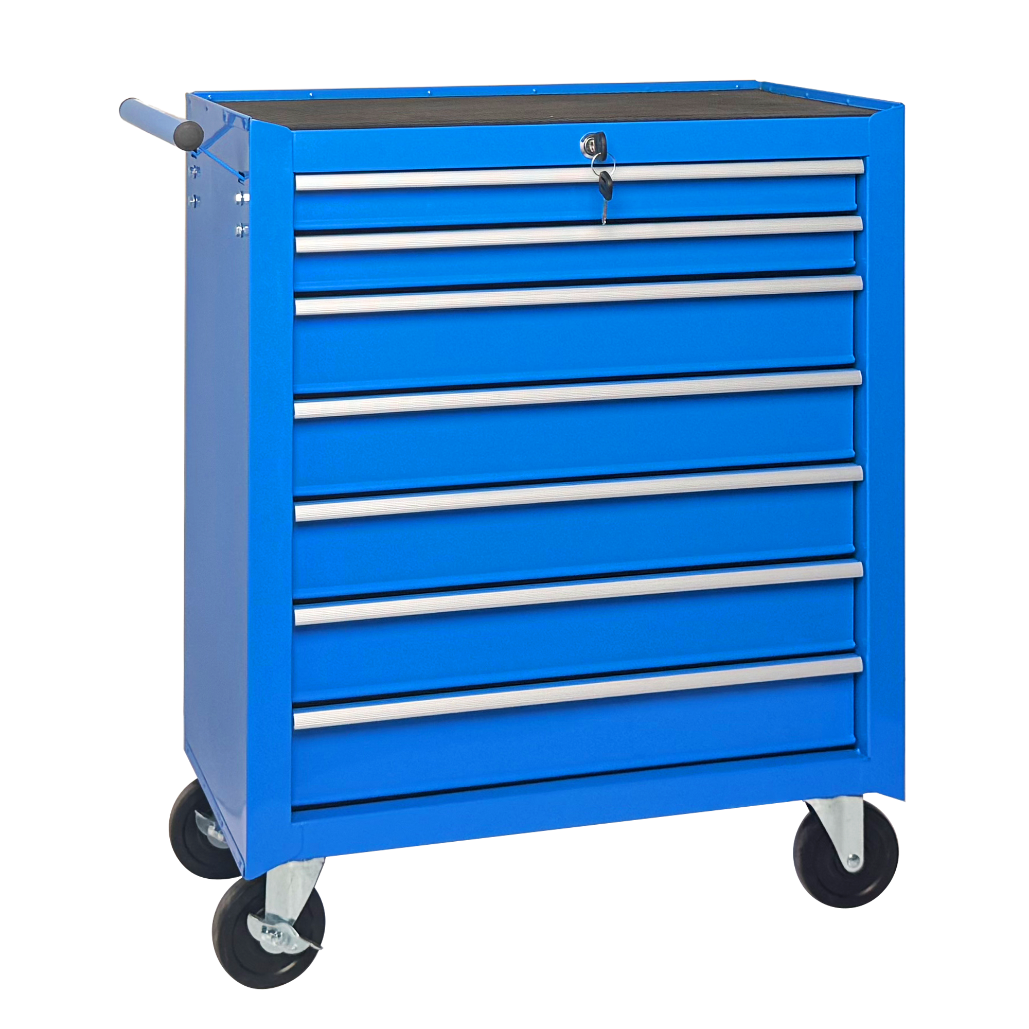 Rolling Tool Chest with 7-Drawer Tool Box with Wheels Multifunctional Tool Cart Mechanic Tool Storage Cabinet for Garage, Warehouse, Workshop, Repair Shop -BLUE — foto 3