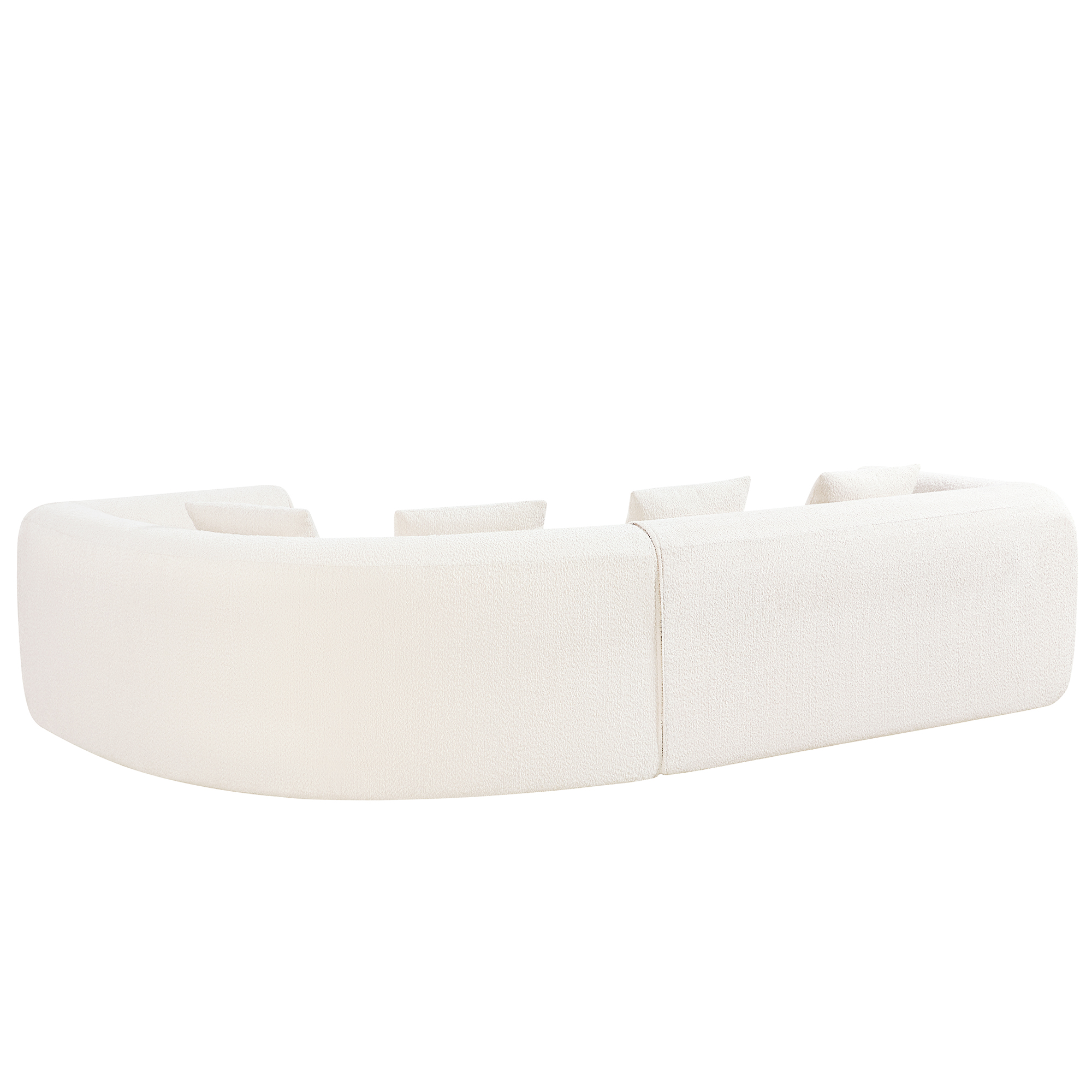 110" Modern Curved L-Shaped Modular Sectional Sofa with High-Density Fully Compressed Sponge, 2-Piece Set, Fully Assembled Right Hand Facing, Perfect for Living Room, Lounge — foto 8