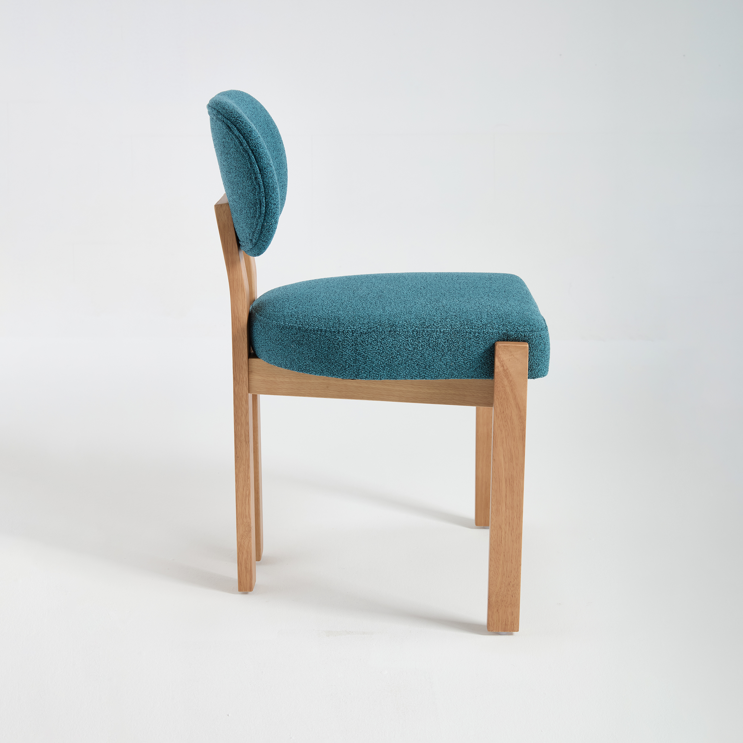 Wooden Dining Chairs Set of 2, Modern Fabric Upholstered Dining Room Chair Kitchen Chairs, Farmhouse Dinner Chair for Kitchen Dining Room 6