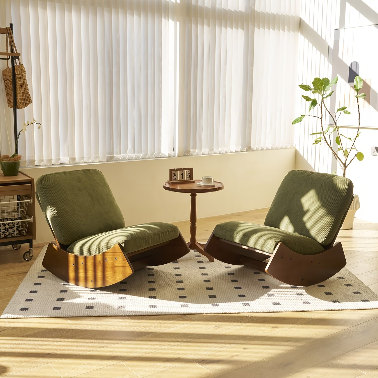 Upholstered Glider Rocking Chair, picture 5 of 5