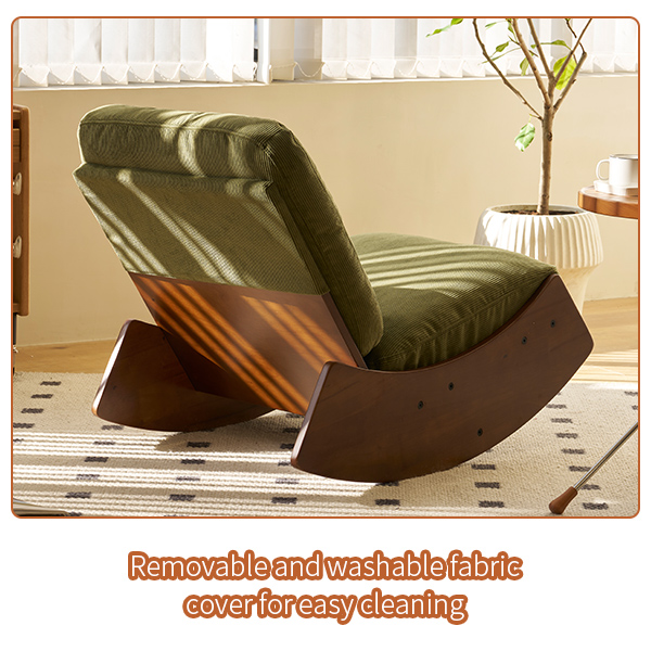 Upholstered Glider Rocking Chair, picture 4 of 5