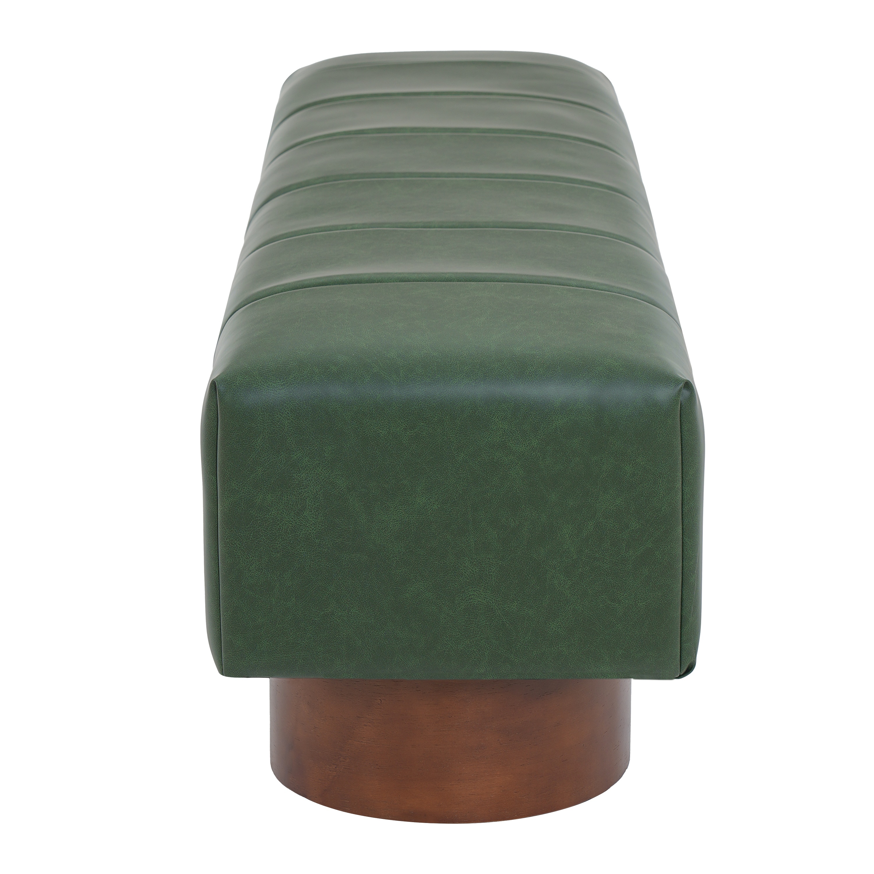 Green PU Upholstered Dining Bench, picture 3 of 5
