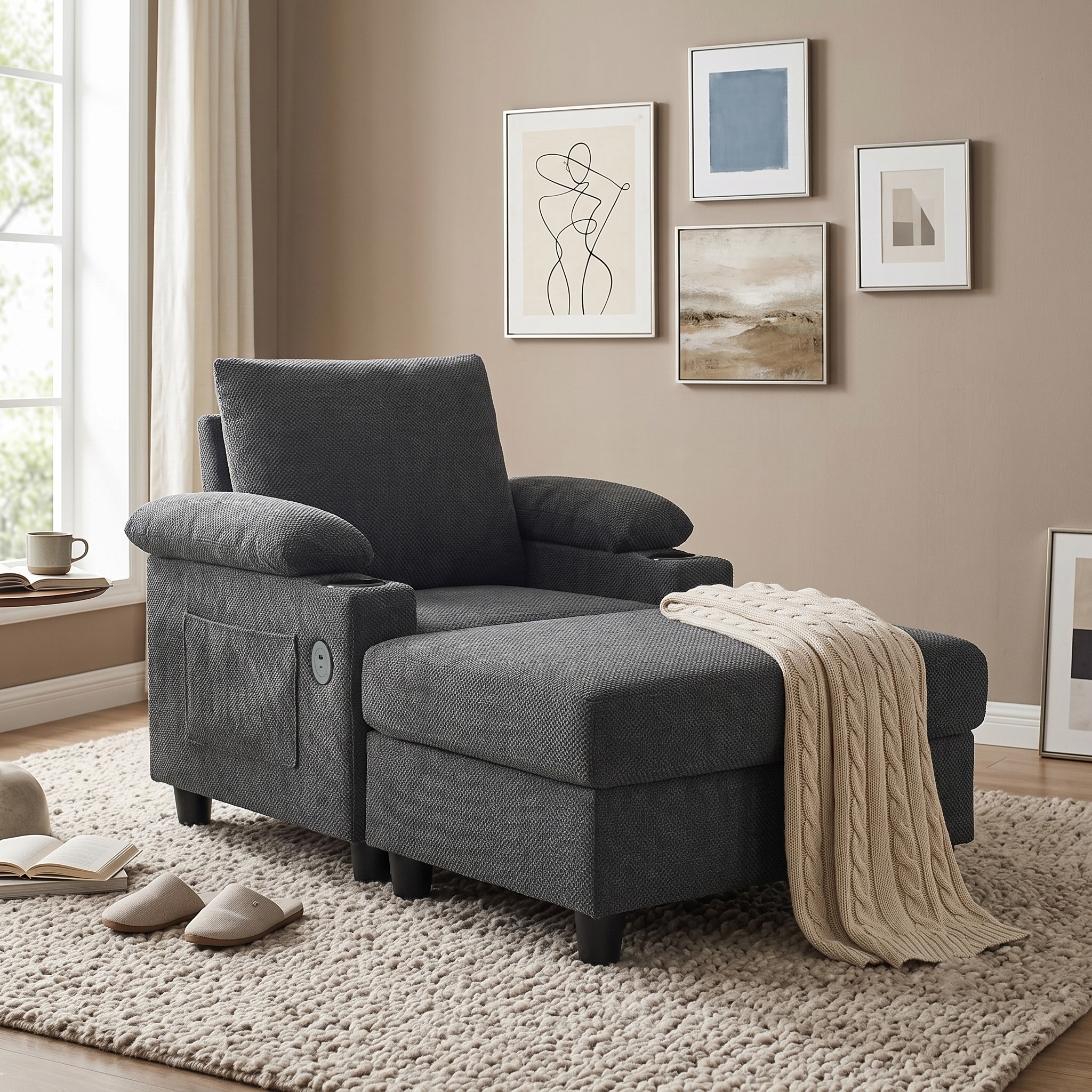 Convertible Sleeper Accent Chair, picture 5 of 5