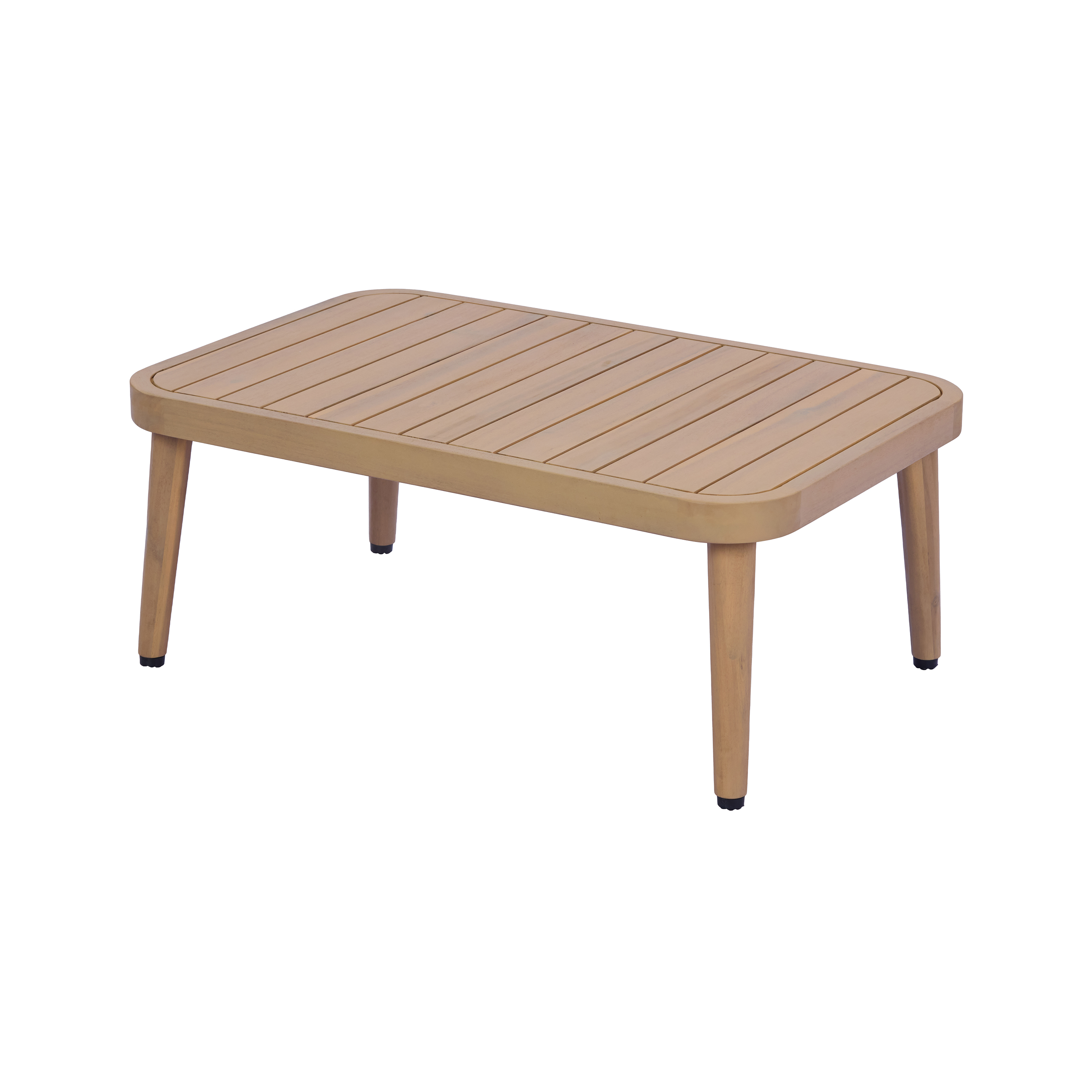 Acacia Wood Patio Loveseat Set