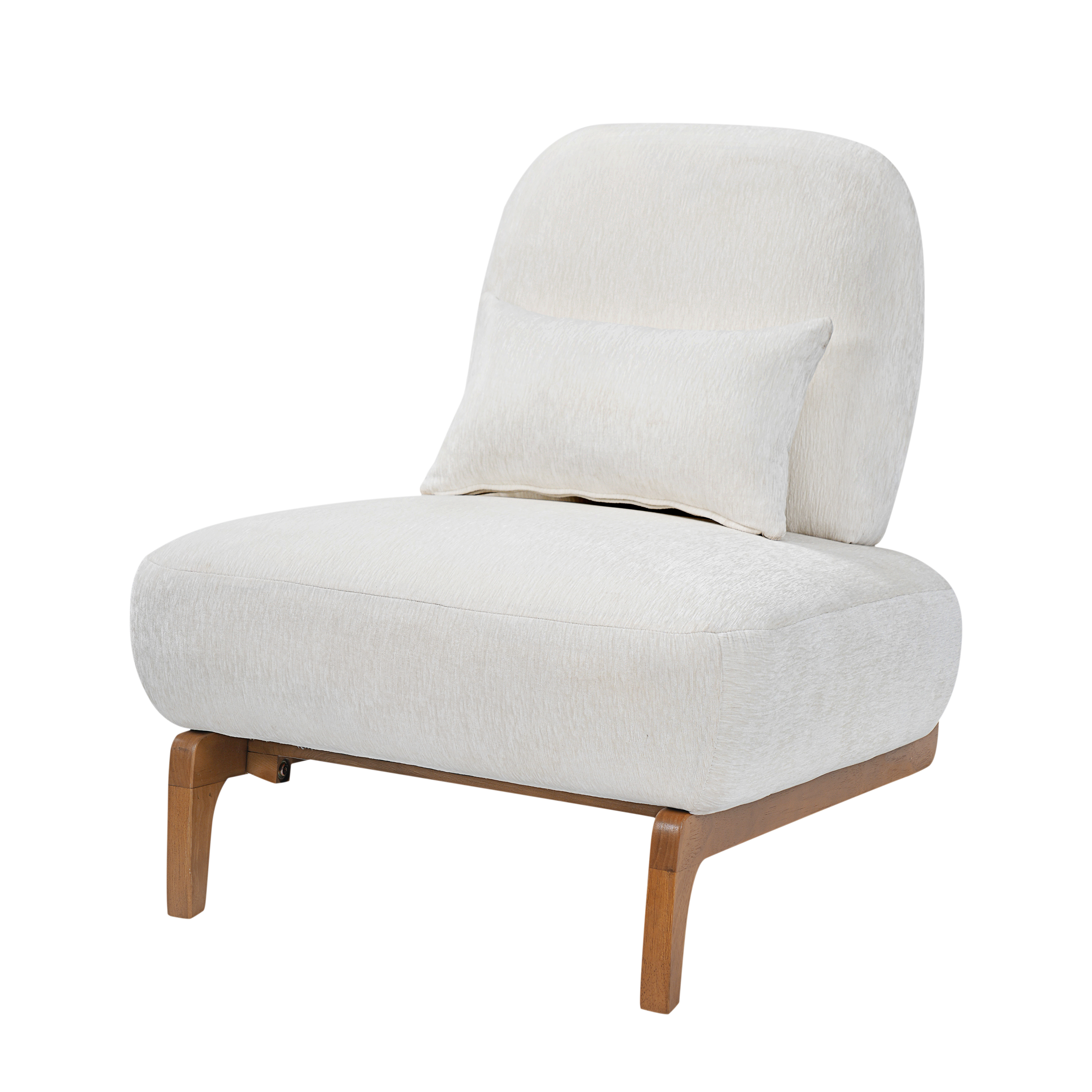Linen Upholstered Slipper Chair, picture 3 of 5