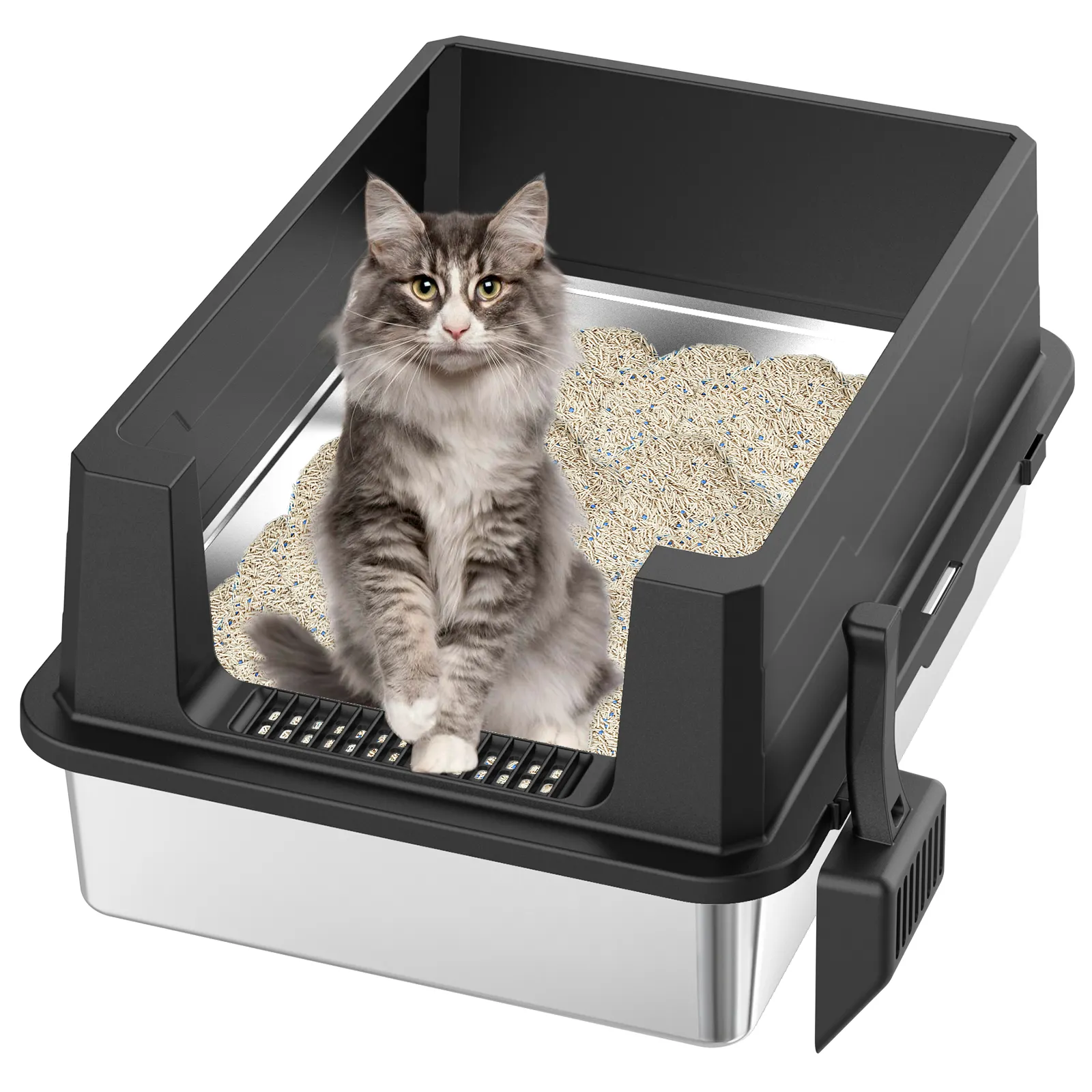 Stainless Steel Cat Litter Box Big Size
