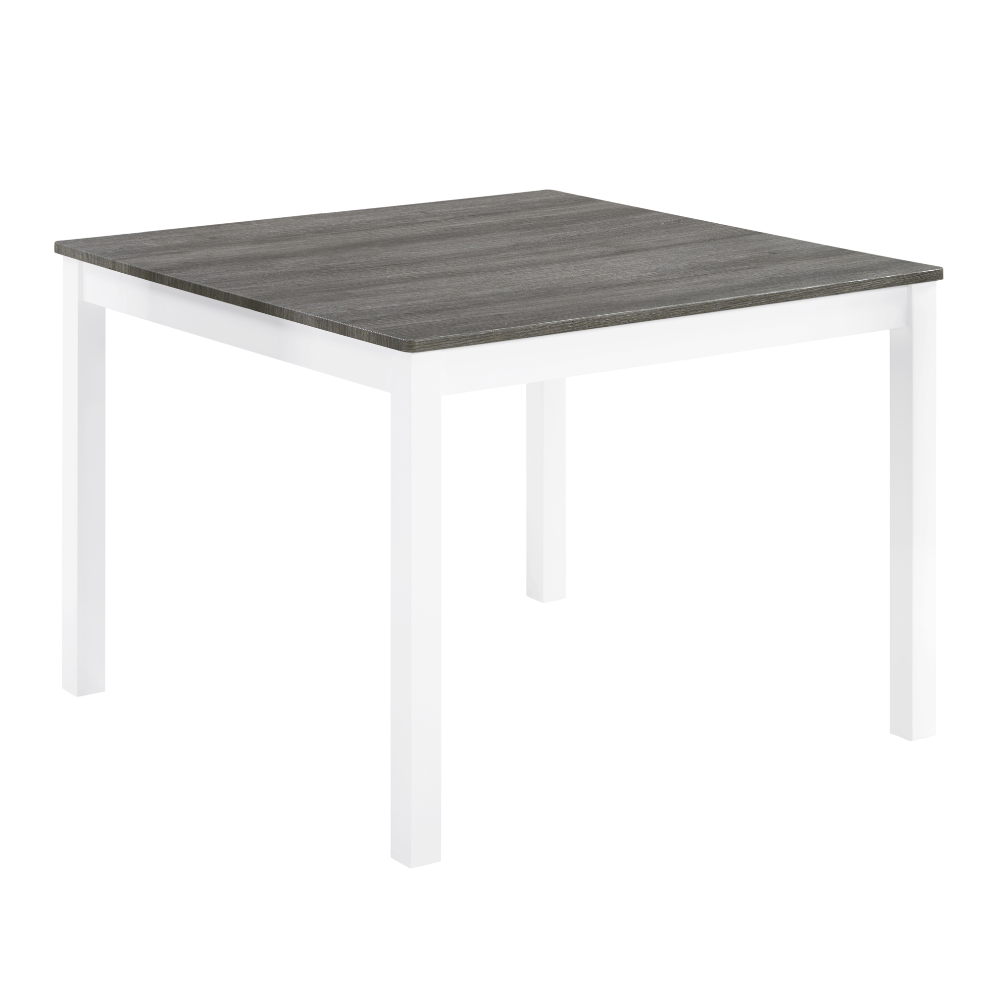 5-Piece Dining Table Set with 4 Chairs, Dining Table Set for 4 with Chairs, Wooden Dining Table Set for Kitchen, Dining Room, Grey & White Two Tone — foto 6