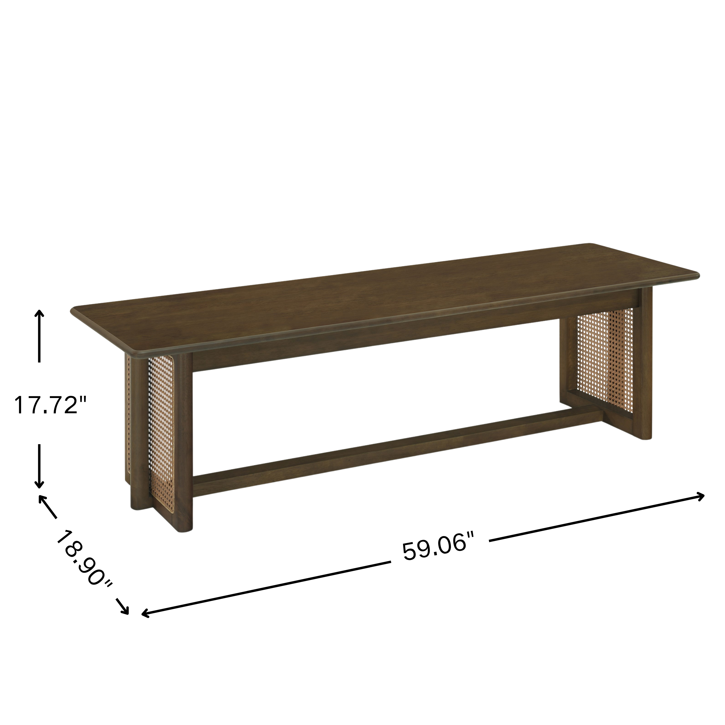 Rubber Wood Dining Bench, picture 4 of 5