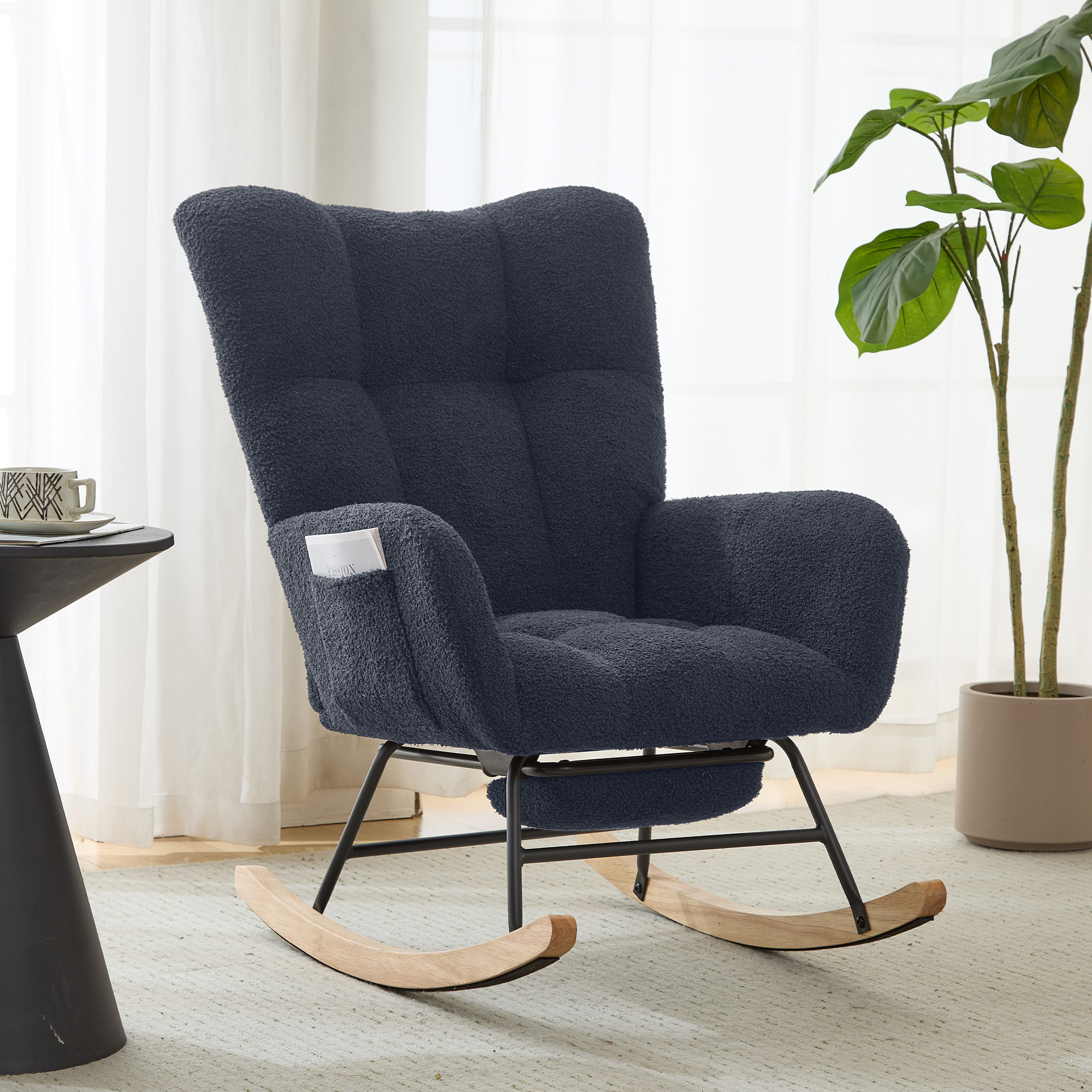 Teddy Fabric Glider Rocker