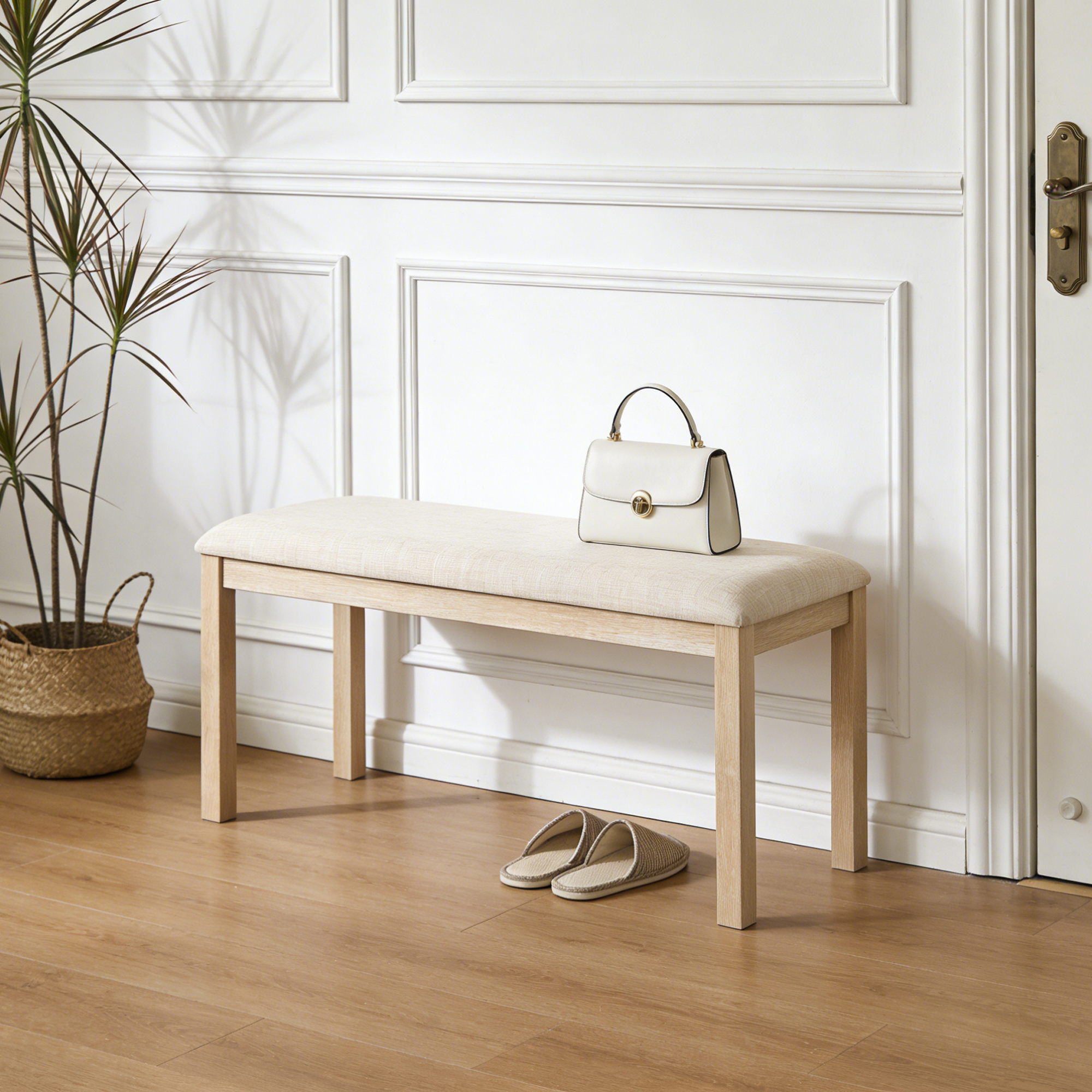 38-inch Upholstered Dining Bench Padded Bedside Solid