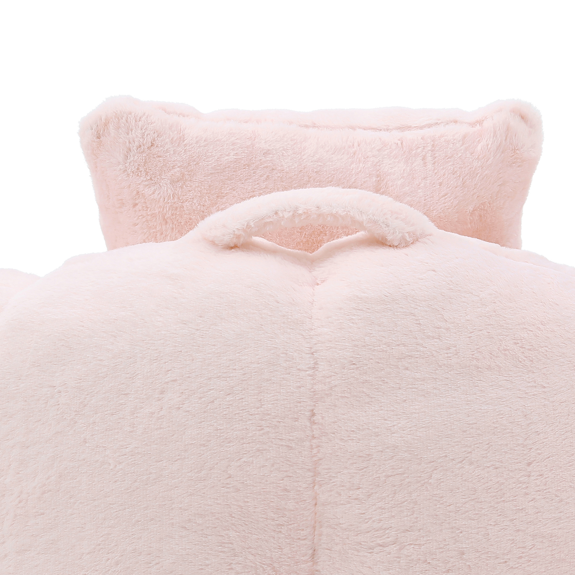Giant Bean Bag Chair withFootstool, Oversized Bean Bag  for Adults and Kids, Faux Fur Shell-Shaped Large Chair with Filler, Stuffed Big Accent Sofa,  Floor Sofa for Gaming,Reading Living Room Bedroom — foto 5