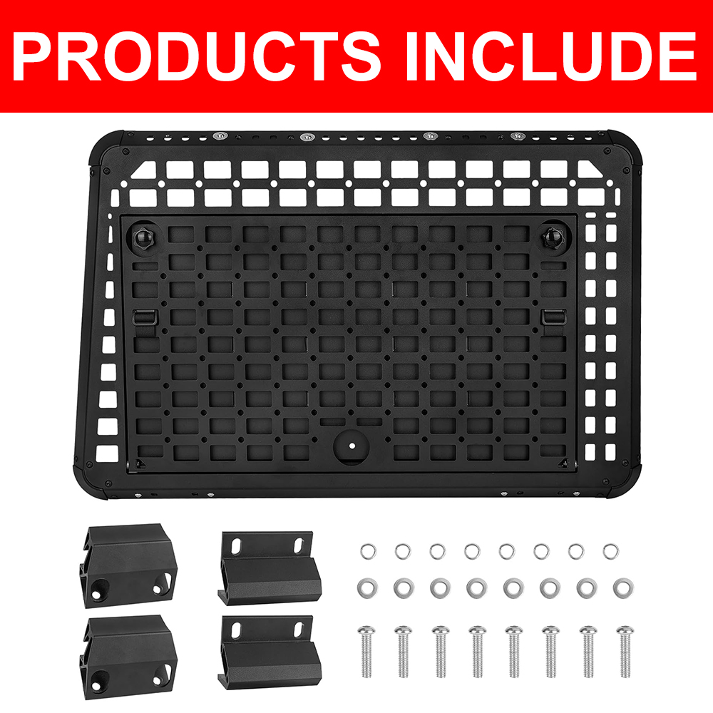 Rear Window Storage MOLLE Panel Flank Kit for MOLLE Accessories, Tactical Storage Panel Fits Jeep Wrangler JL 2018–2025, Passenger Side — foto 5
