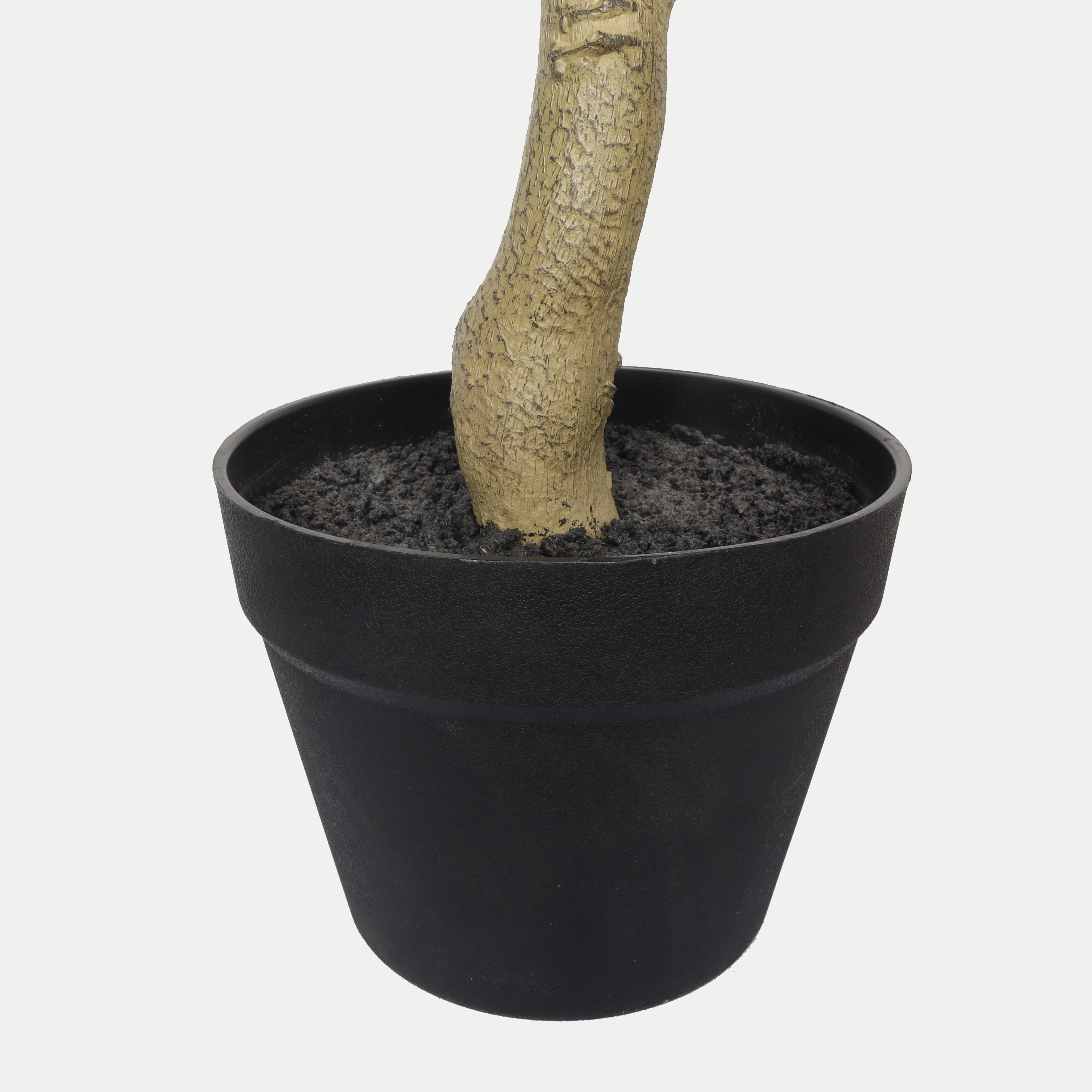 7FT Artificial Black Olive Tree with Black Plastic Pot, Realistic Tall Fake Plant for Indoor Home Living Room Corner Decoration, 1pc/set — foto 7