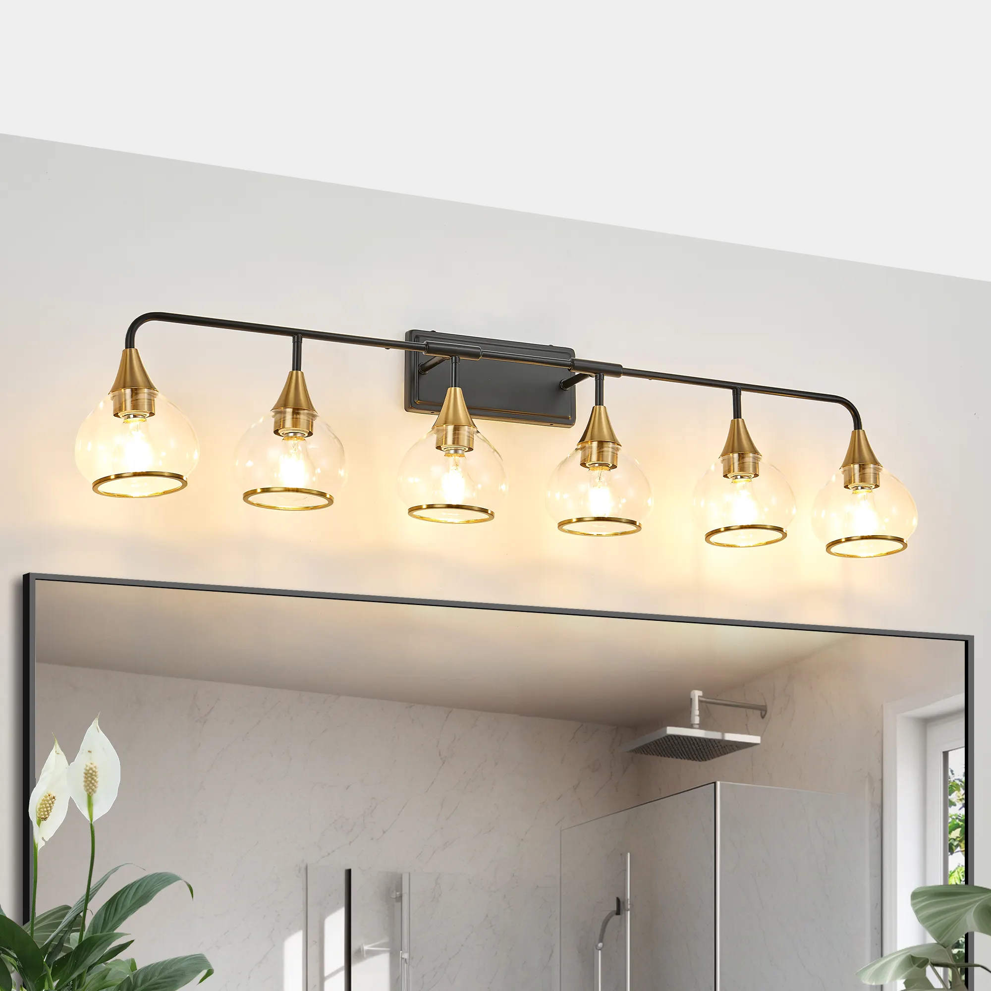 48" Modern 6-Light Vanity Wall Sconce