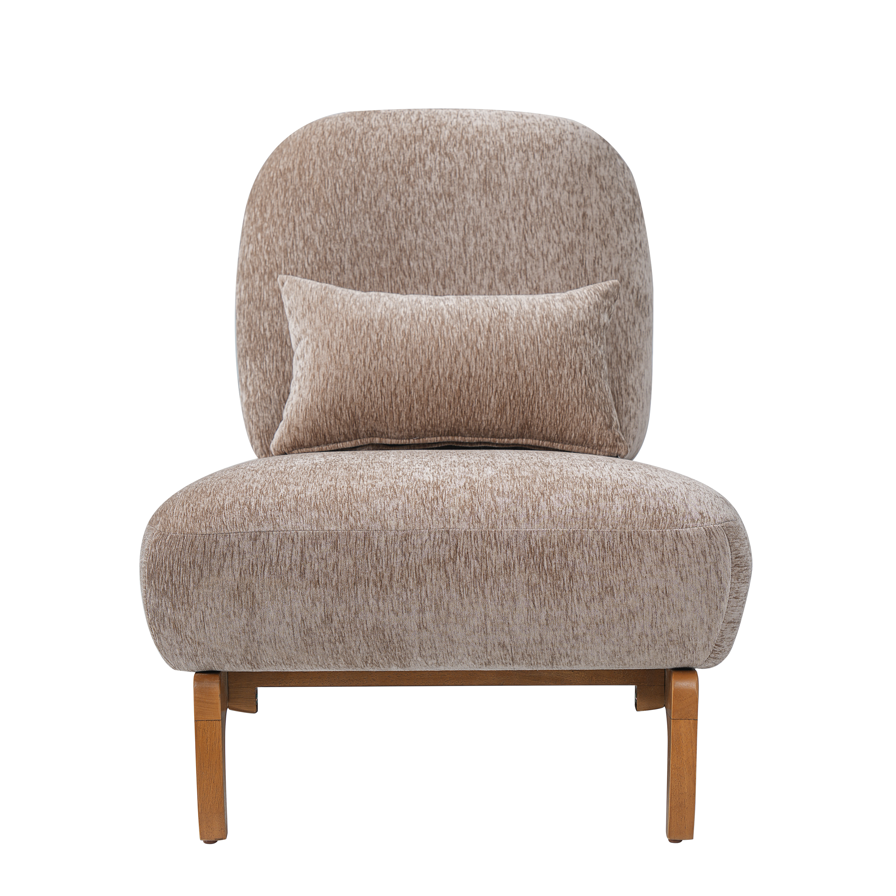 Linen Upholstered Slipper Chair, picture 3 of 5