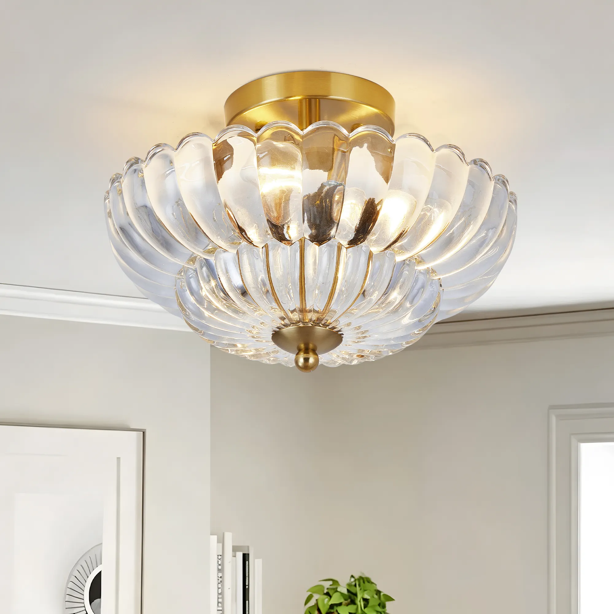 11.8 inch Semi Flush Mount Ceiling Light