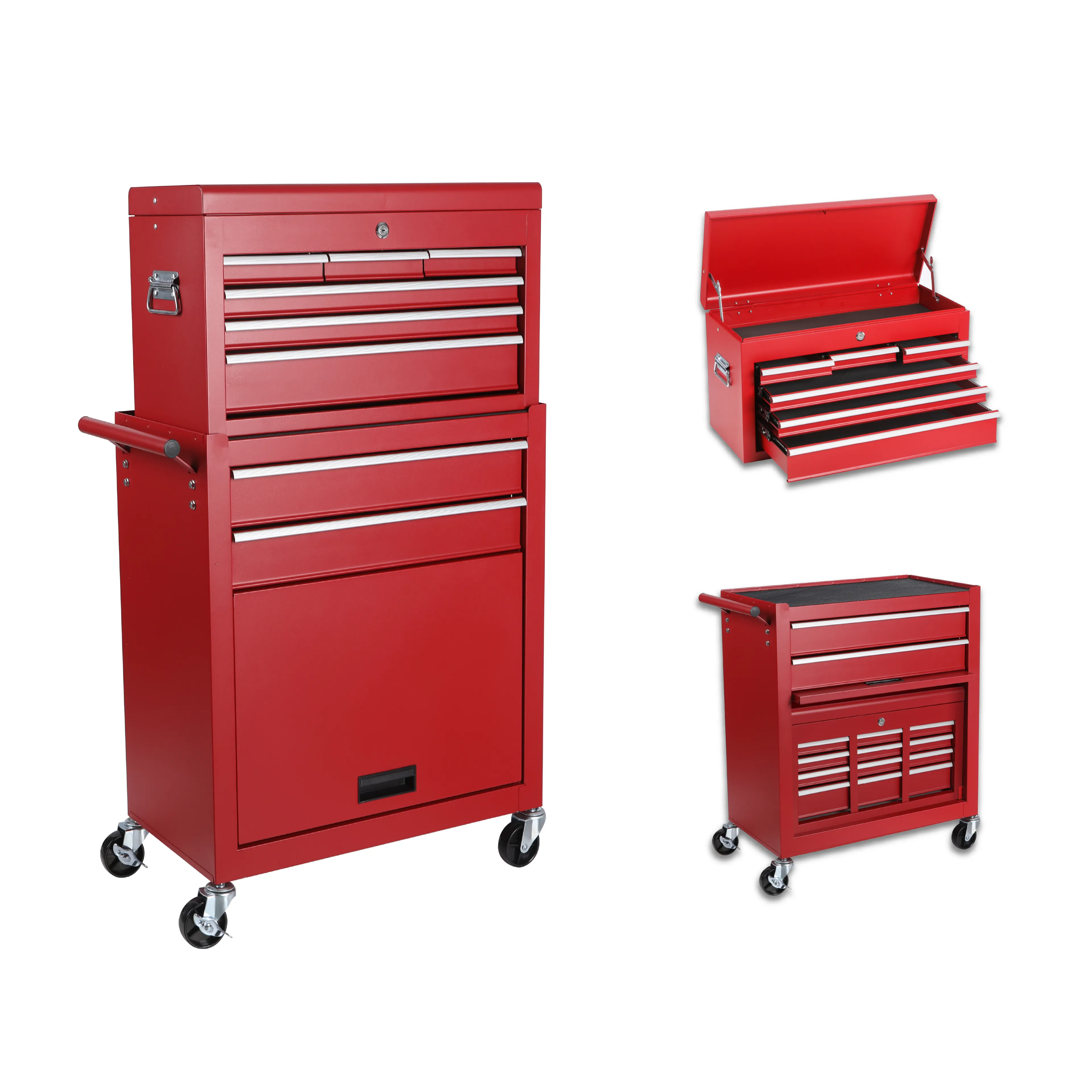 Tool Chest, 8-Drawer Rolling Storage Cabinet