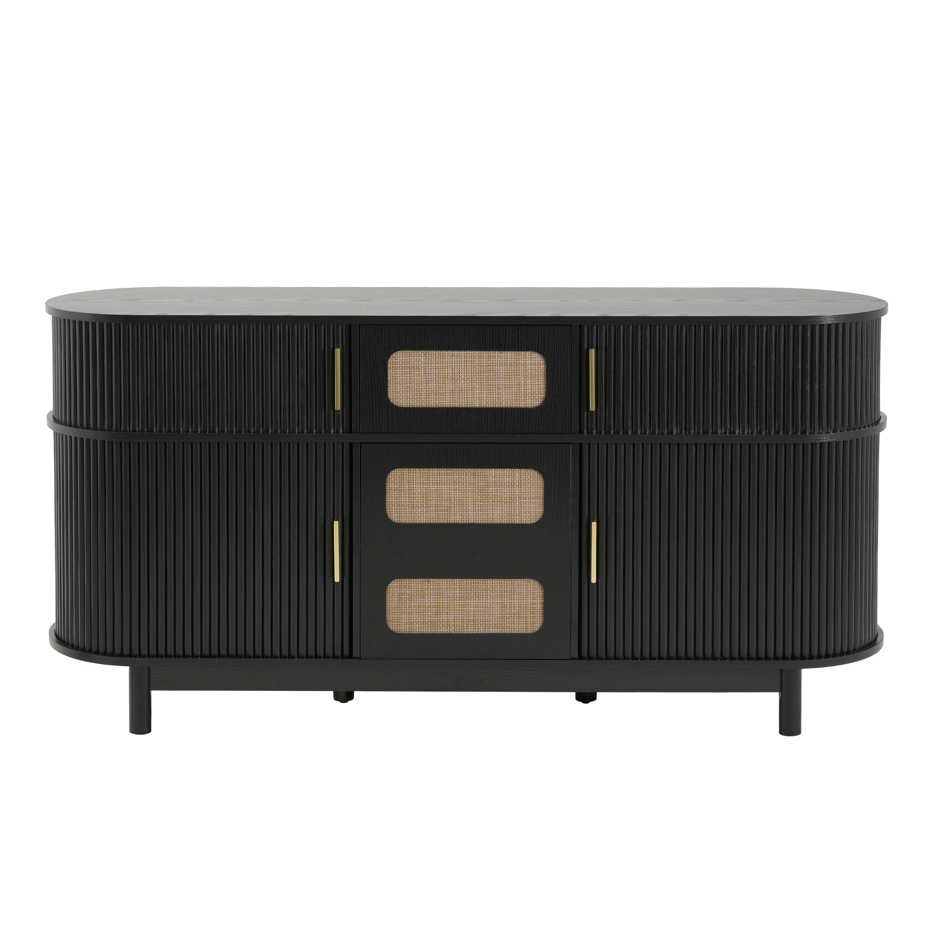 Black MDF Sideboard Buffet