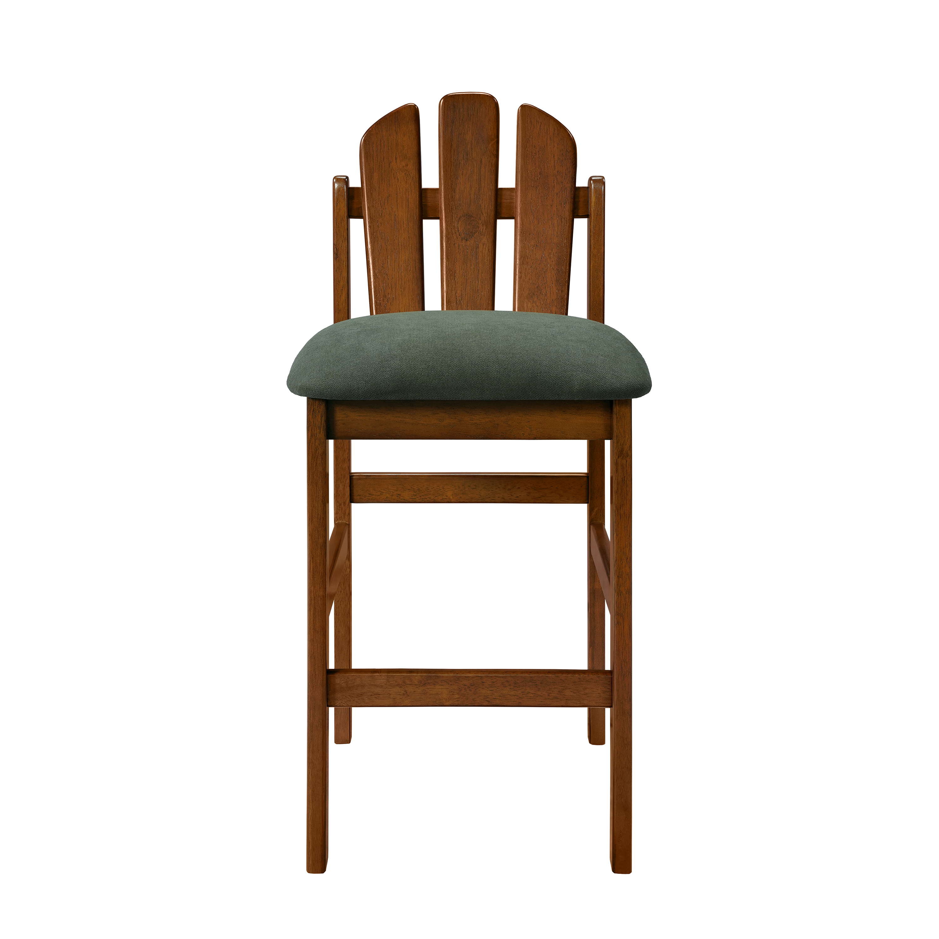 Upholstered Rubberwood Counter Stool