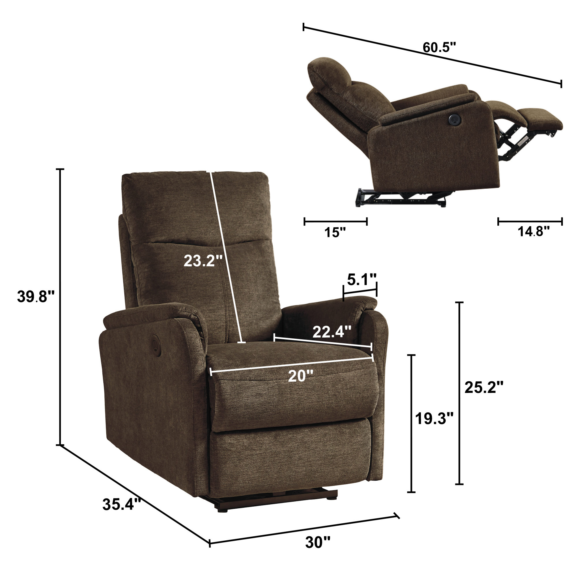 Power Recliner Chair, picture 4 of 4