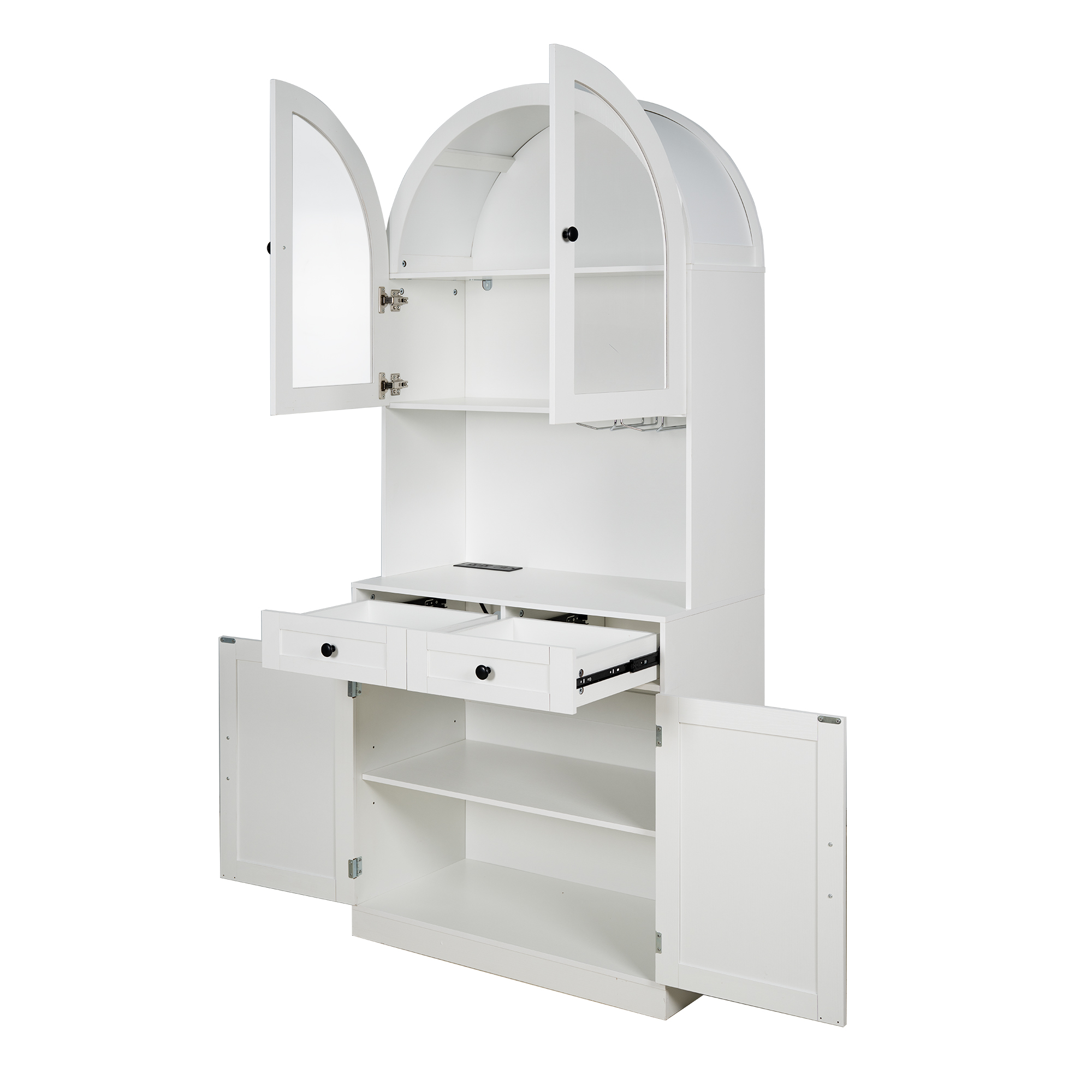 Tall Arched Pantry Cabinet