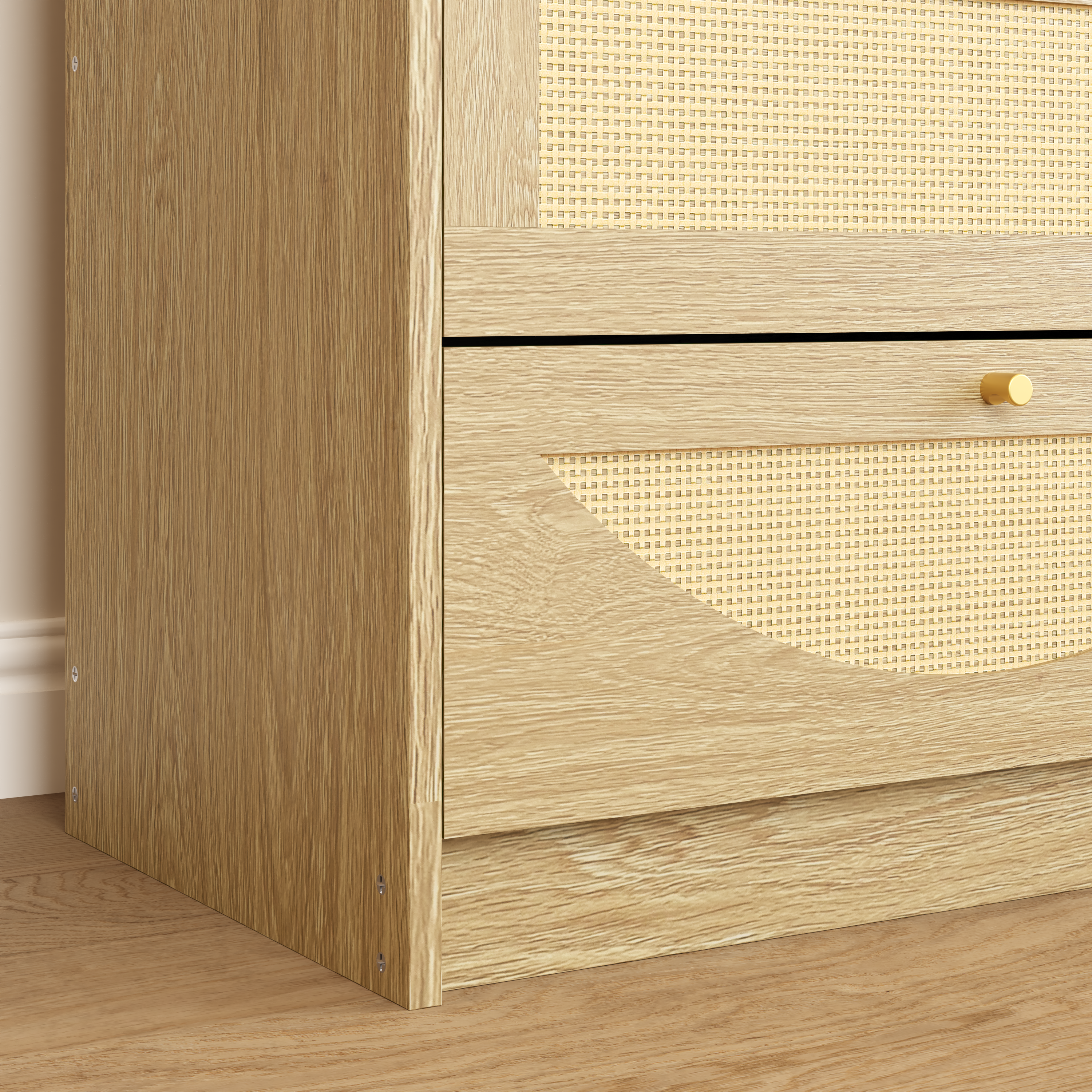Rattan 8-Drawer Dresser, picture 4 of 5