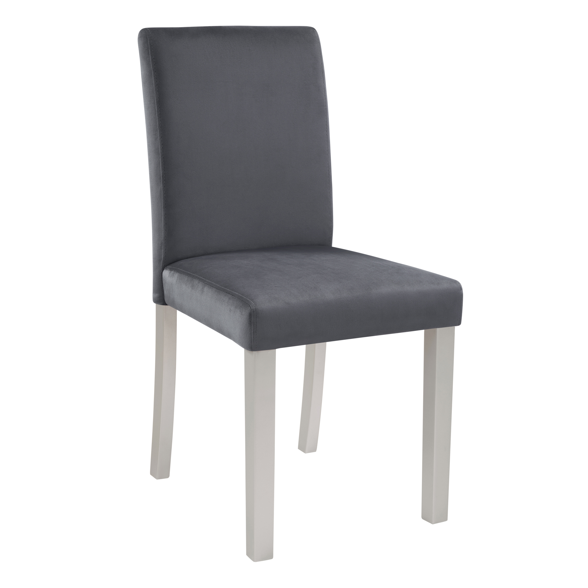 Dining Chairs set for 4,Kitchen Chair with Padded Seat, Side Chair for Dining Room, Silver grey 4