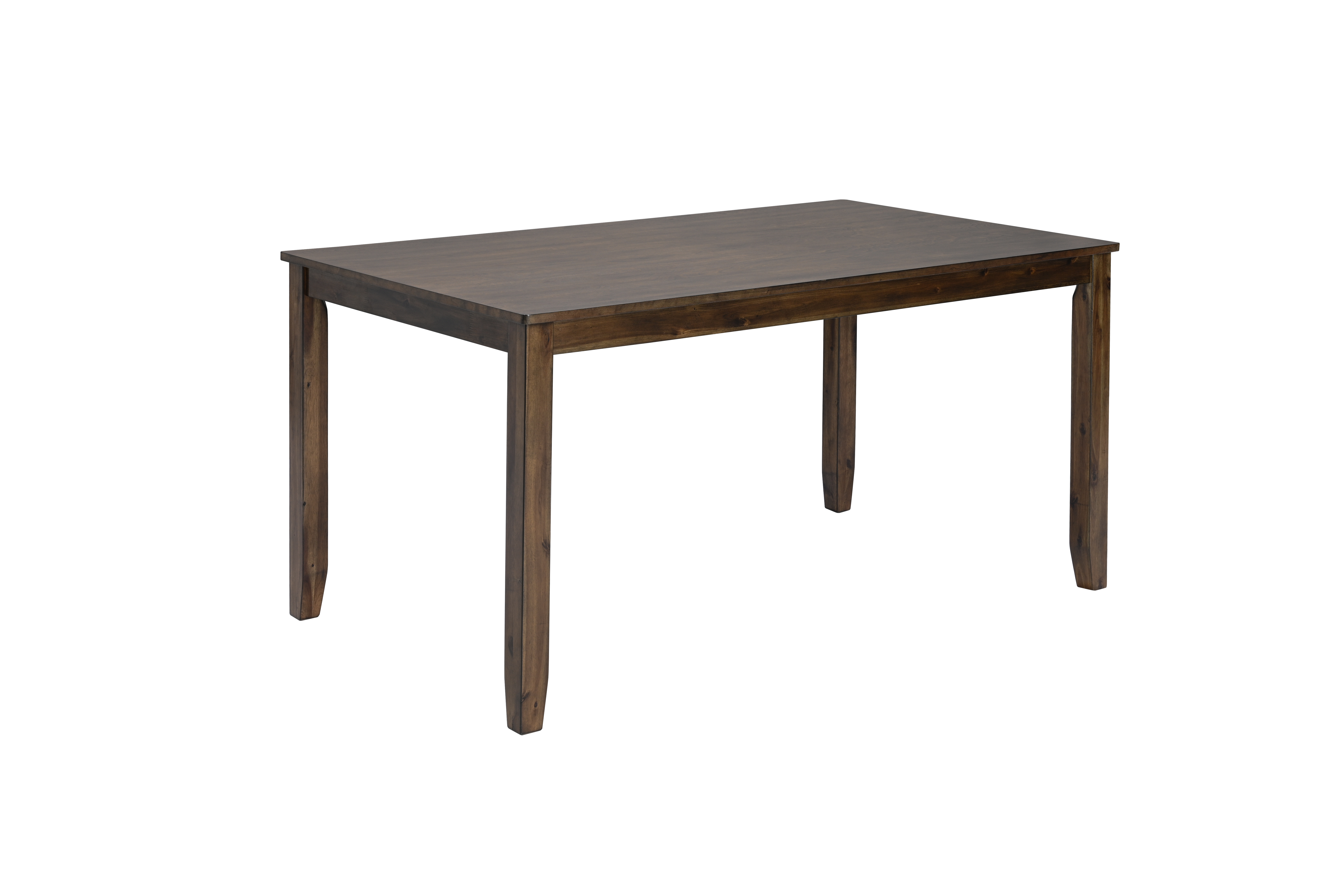 Wooden Dining Rectangular Table, Kitchen Table for Small Space, 4 Person Dining Table, Walnut ONLY THE TABLE 5