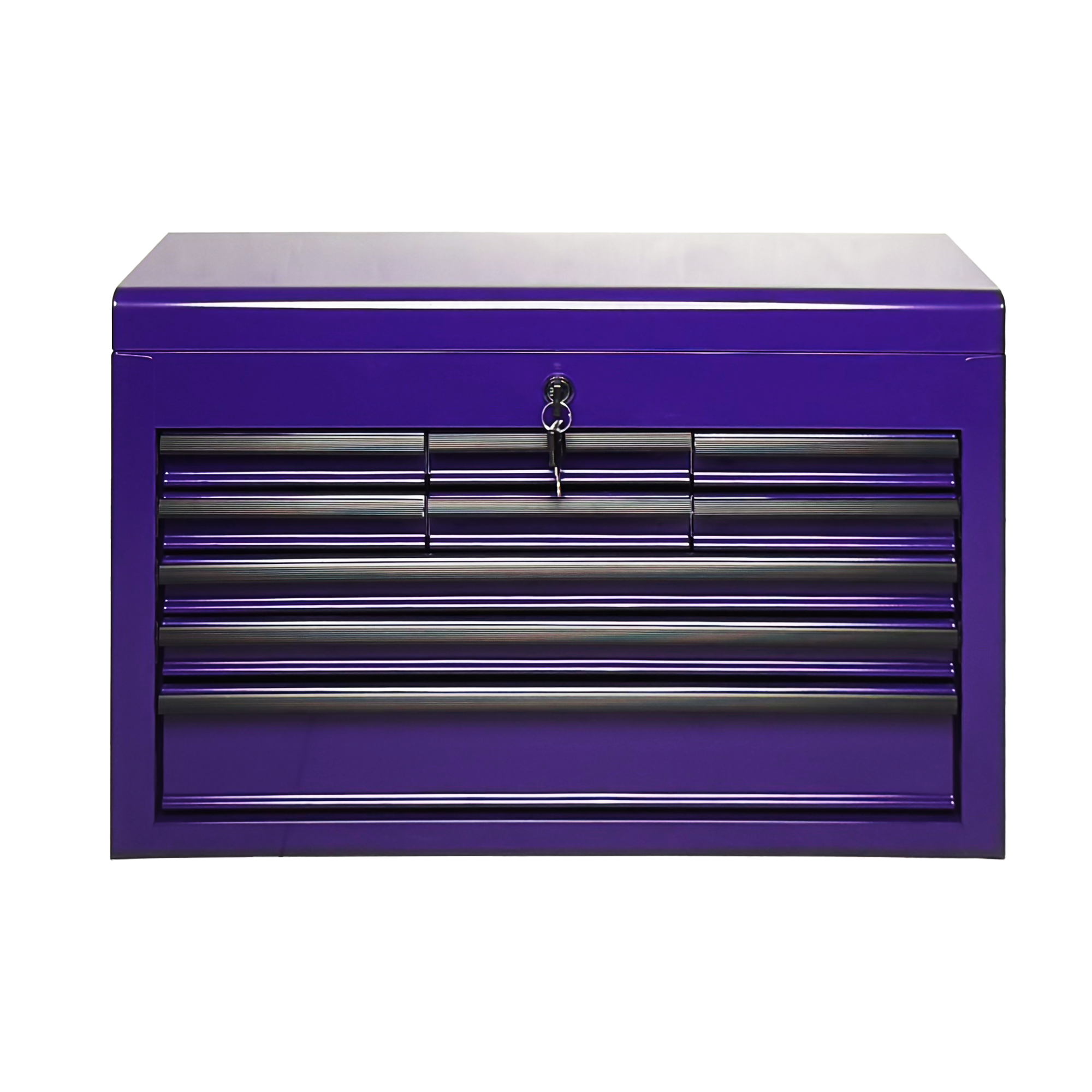 Boîte à outils en métal robuste, 24 pouces, boîte portable avec 9