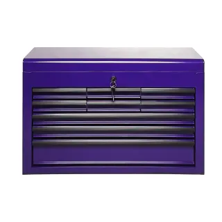 Heavy Duty Metal Tool Box, 24-inch, Portable Metal Tool Box with 9 Drawers, Small Tool Chest with EVA Liners, Ball Bearing Slide Drawers Locking & Powder Coated Finish, Multi-Funct