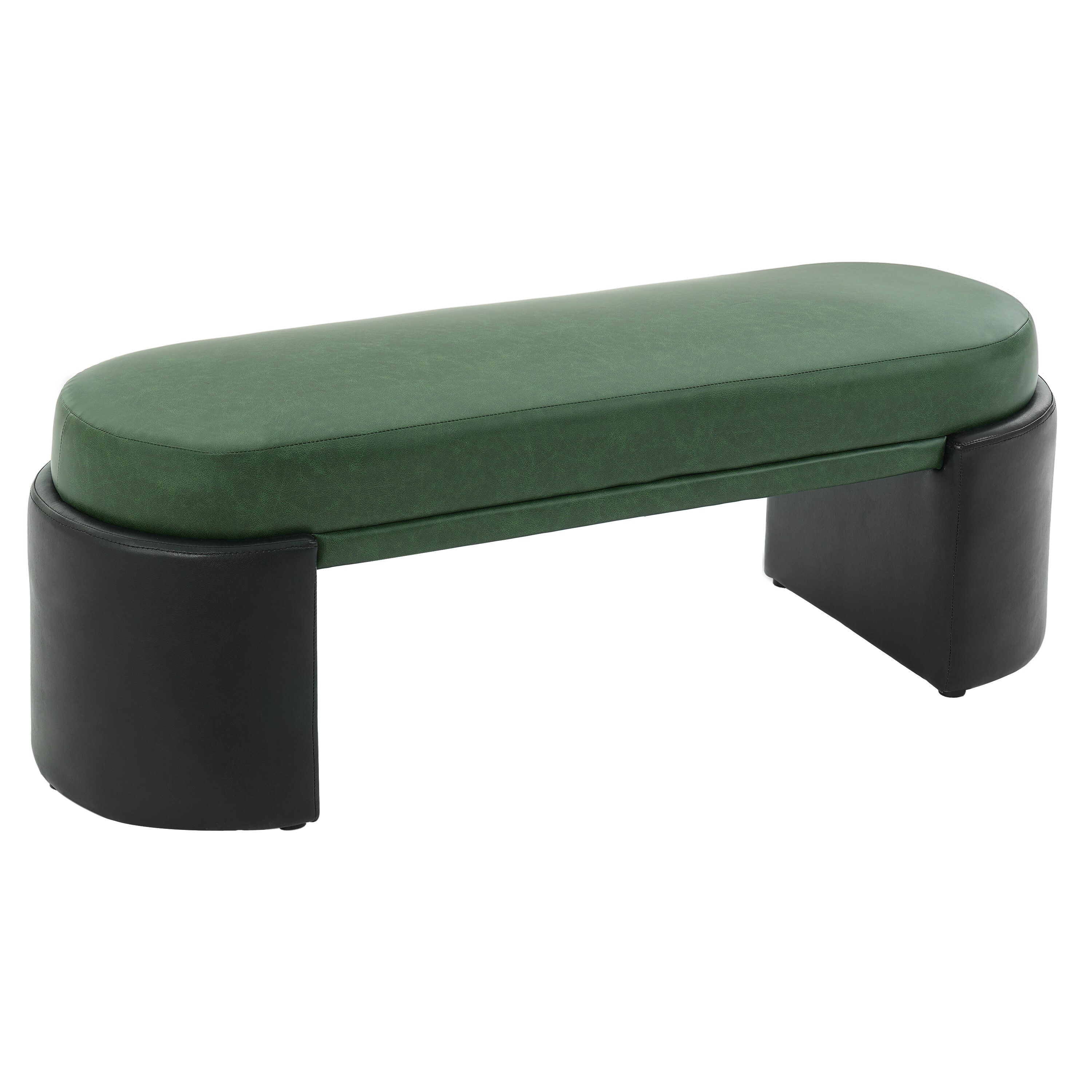 PU Upholstered Dining Bench, picture 2 of 4