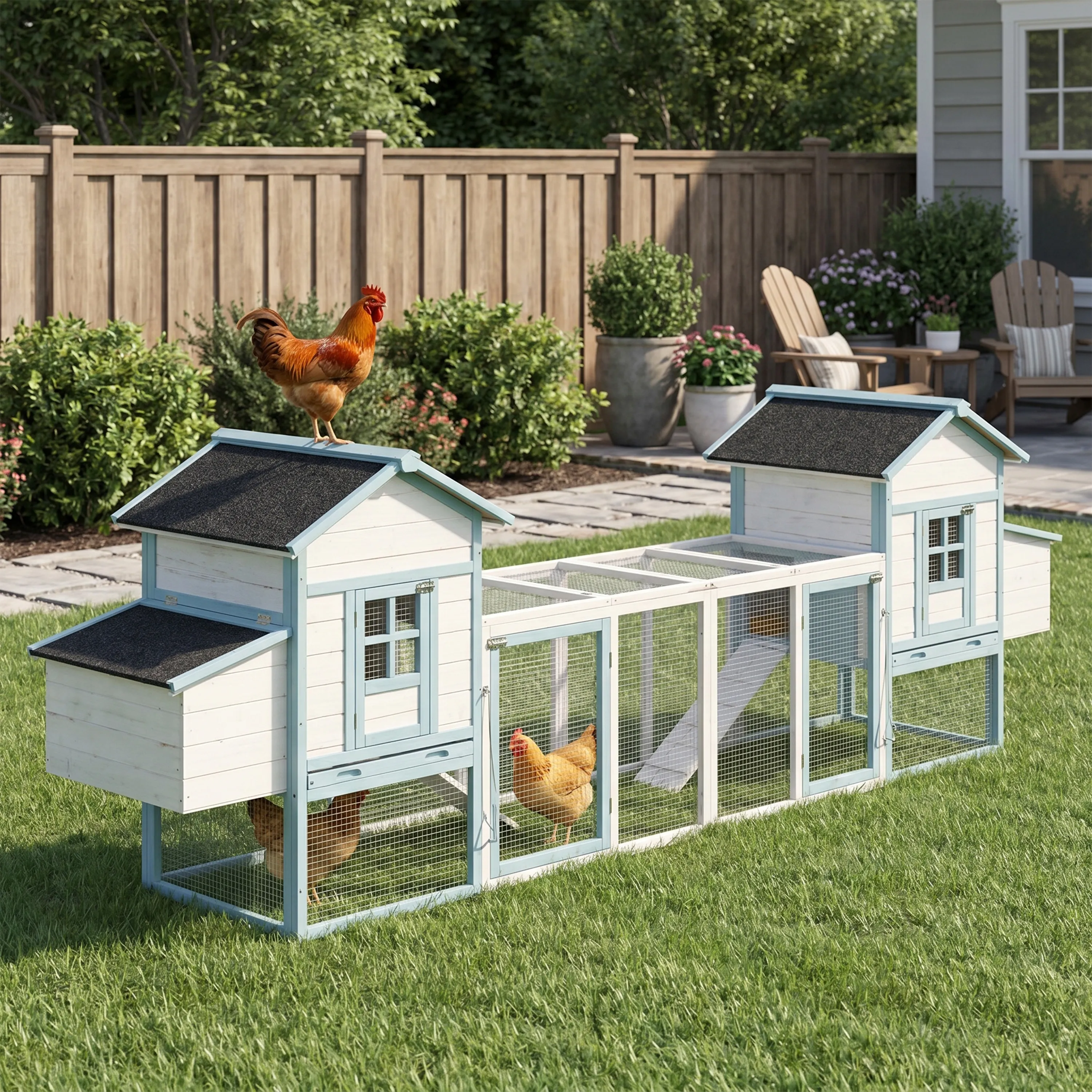 Large Wooden Chicken Coop