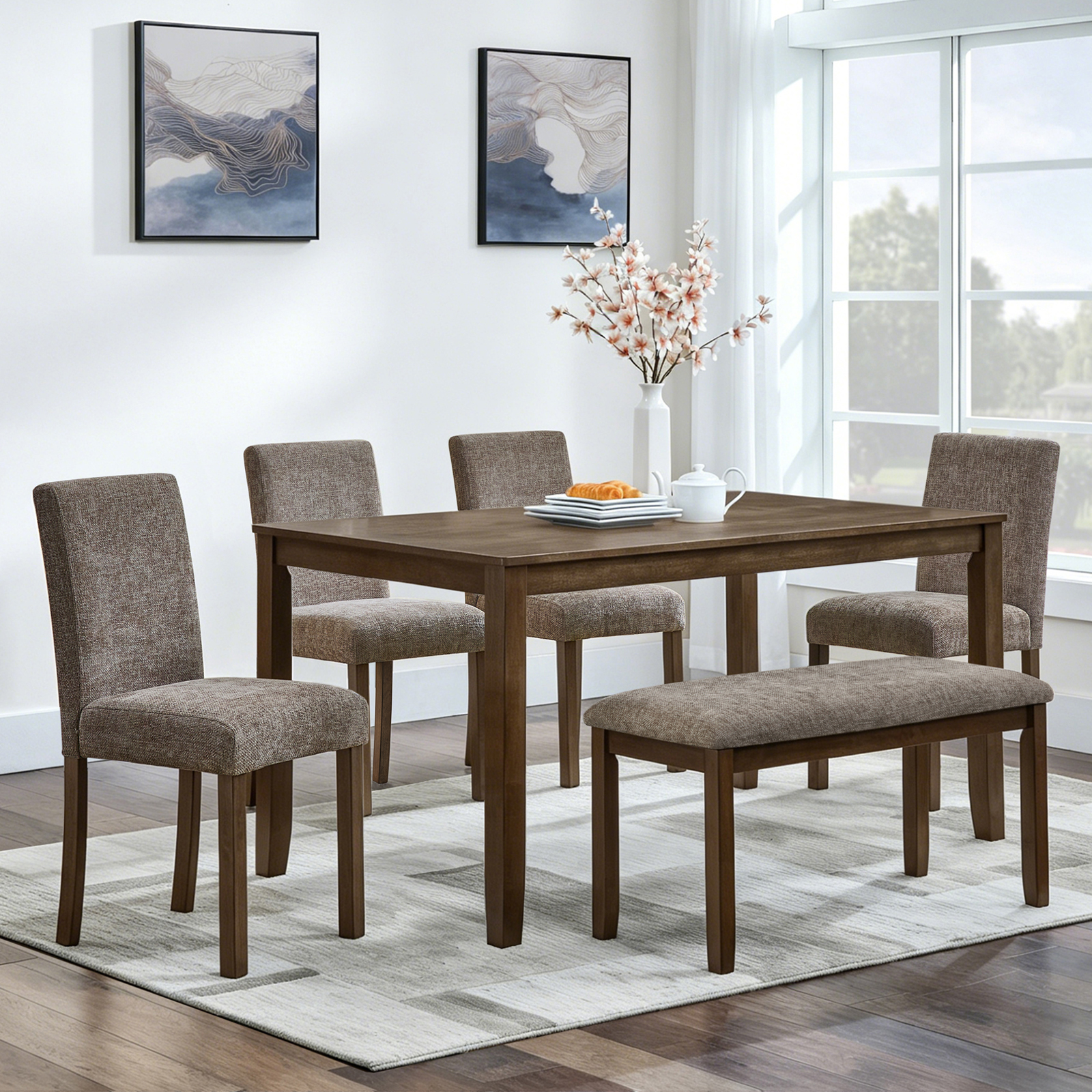 Upholstered Wooden Dining Chairs, picture 2 of 4