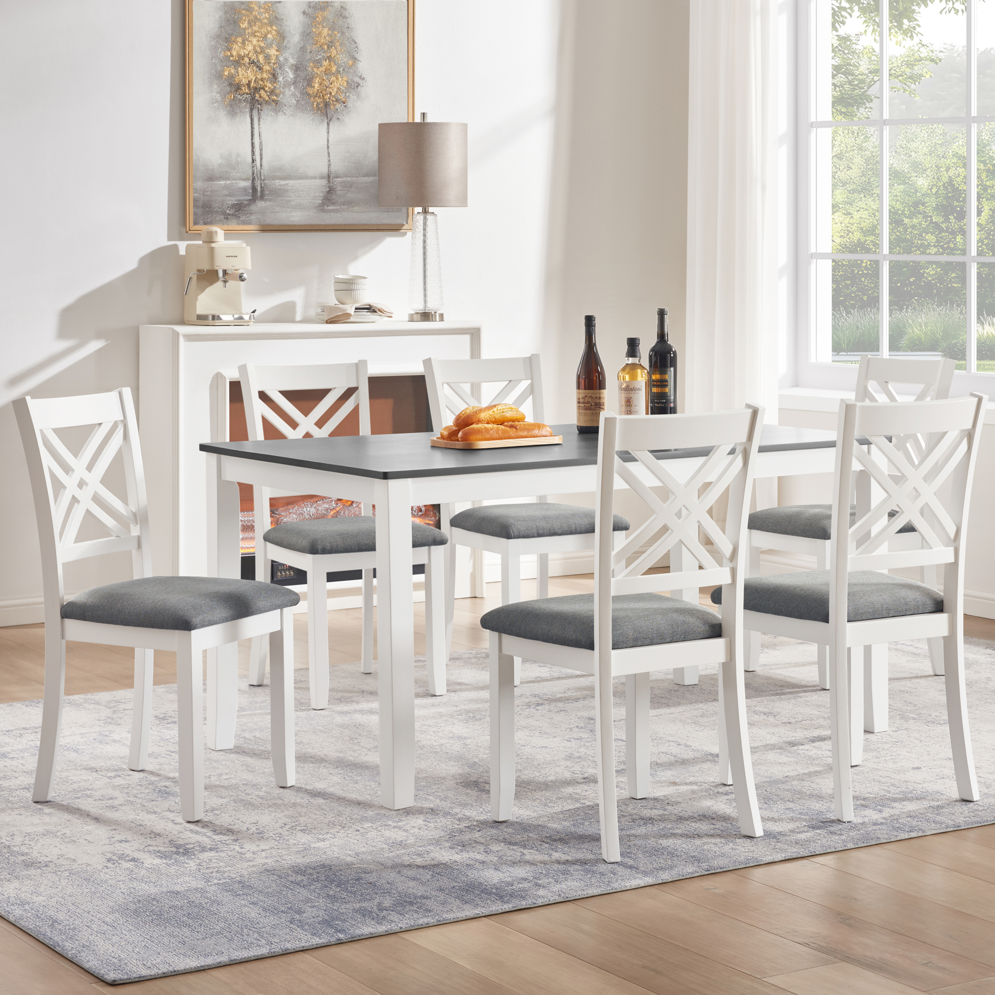 7-Piece Wood Dining Set, picture 3 of 4