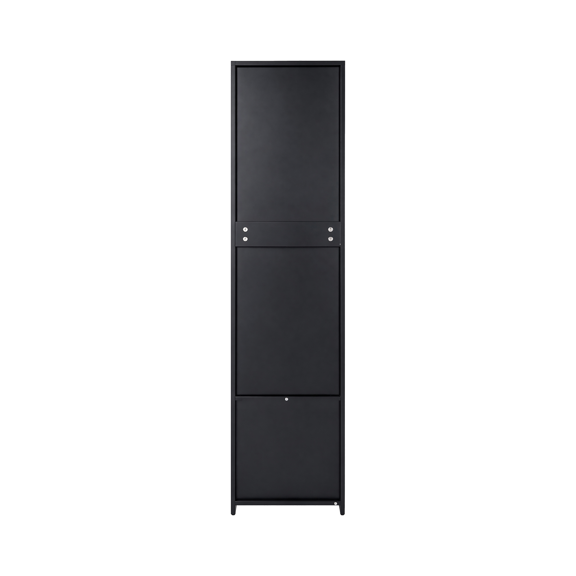 Standard kitchen Pantry,Tall Cabinet,Freestanding Cabinet with  one door  and two drawers for Kitchen, Dining Room, BLACK — foto 7