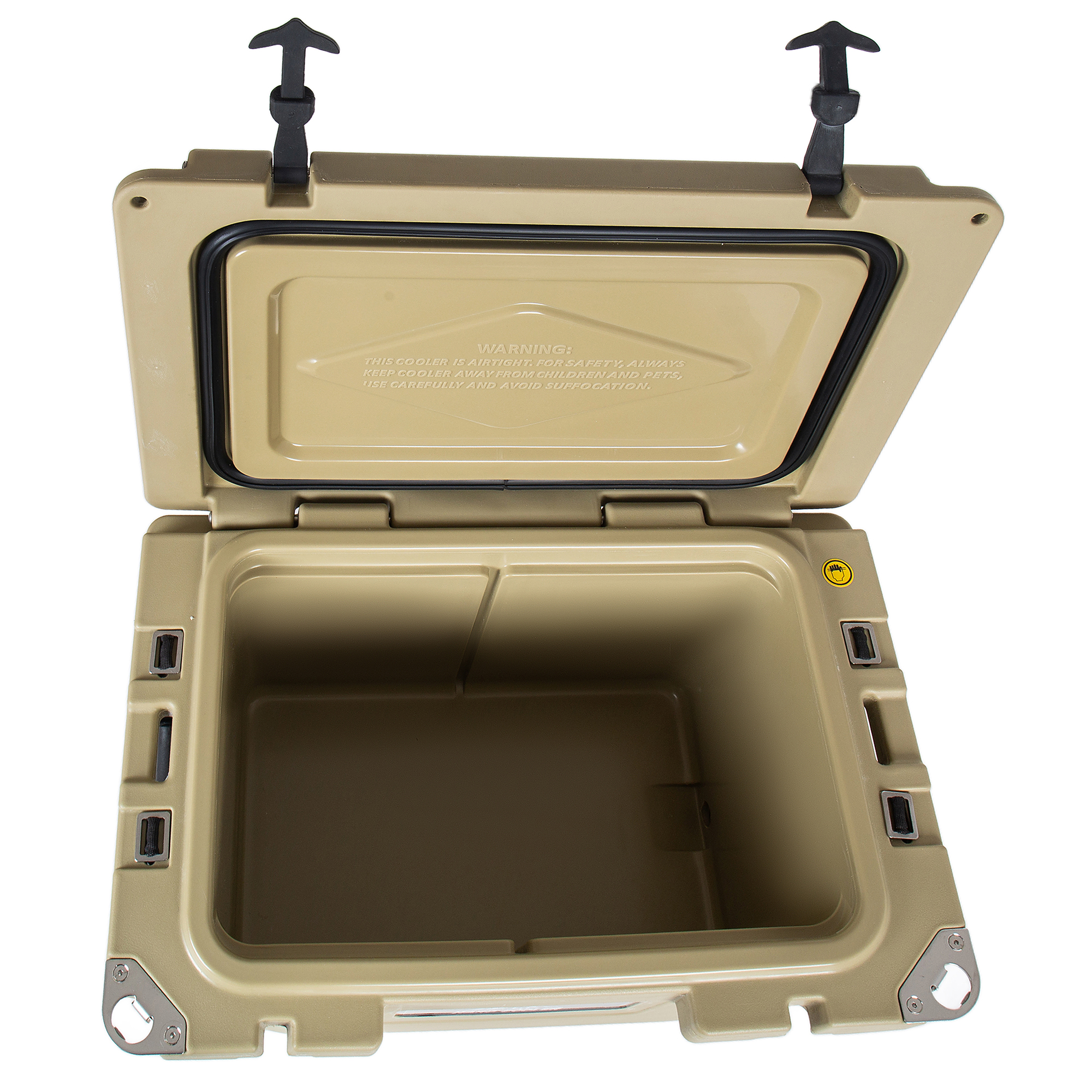 50 Quart Khaki Cooler, Ultra-Light Insulated Ice Chest – Heavy-Duty Hard Shell Cooler with 6-Day Ice Retention for Camping, Tailgating, Job Site & Outdoor Adventures — foto 10