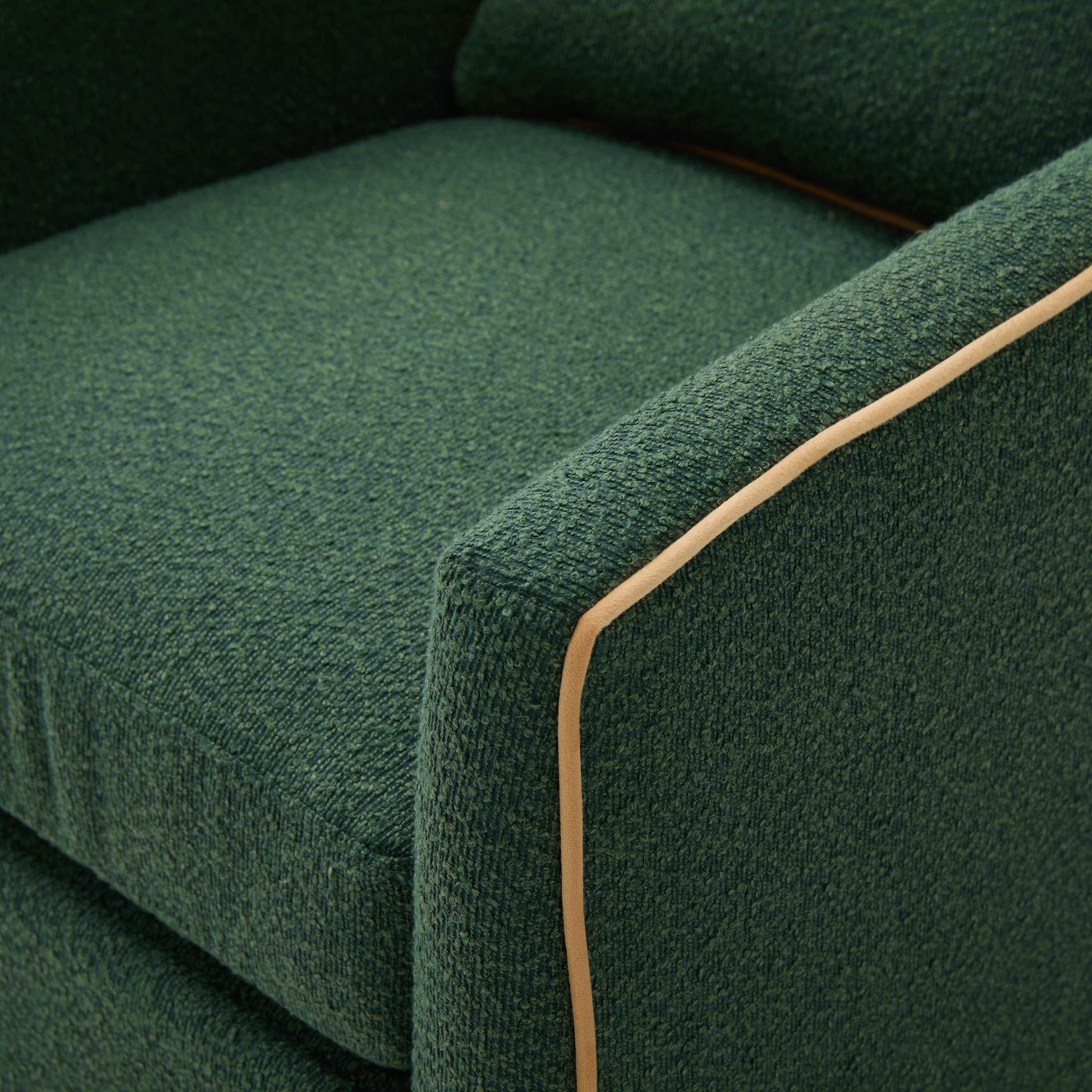 Swivel Accent Chair Upholstered Club Chair Barrel Sofa Chair for Living Room , Reading Corner, and Small Spaces, Green — foto 3
