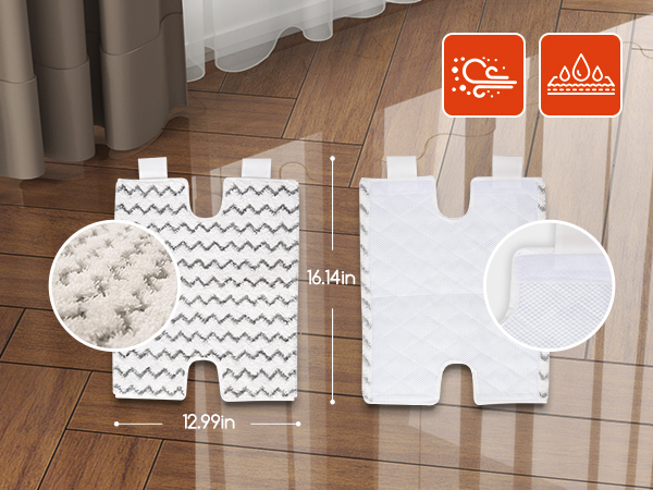Steam Mops for Floor Cleaning, Unique Double-Sided Flip Design, 15 Seconds Fast Heating 10-in-1 Steam Cleaner for Kitchen, Living Room Wood Floor Tile Cleaning — foto 8