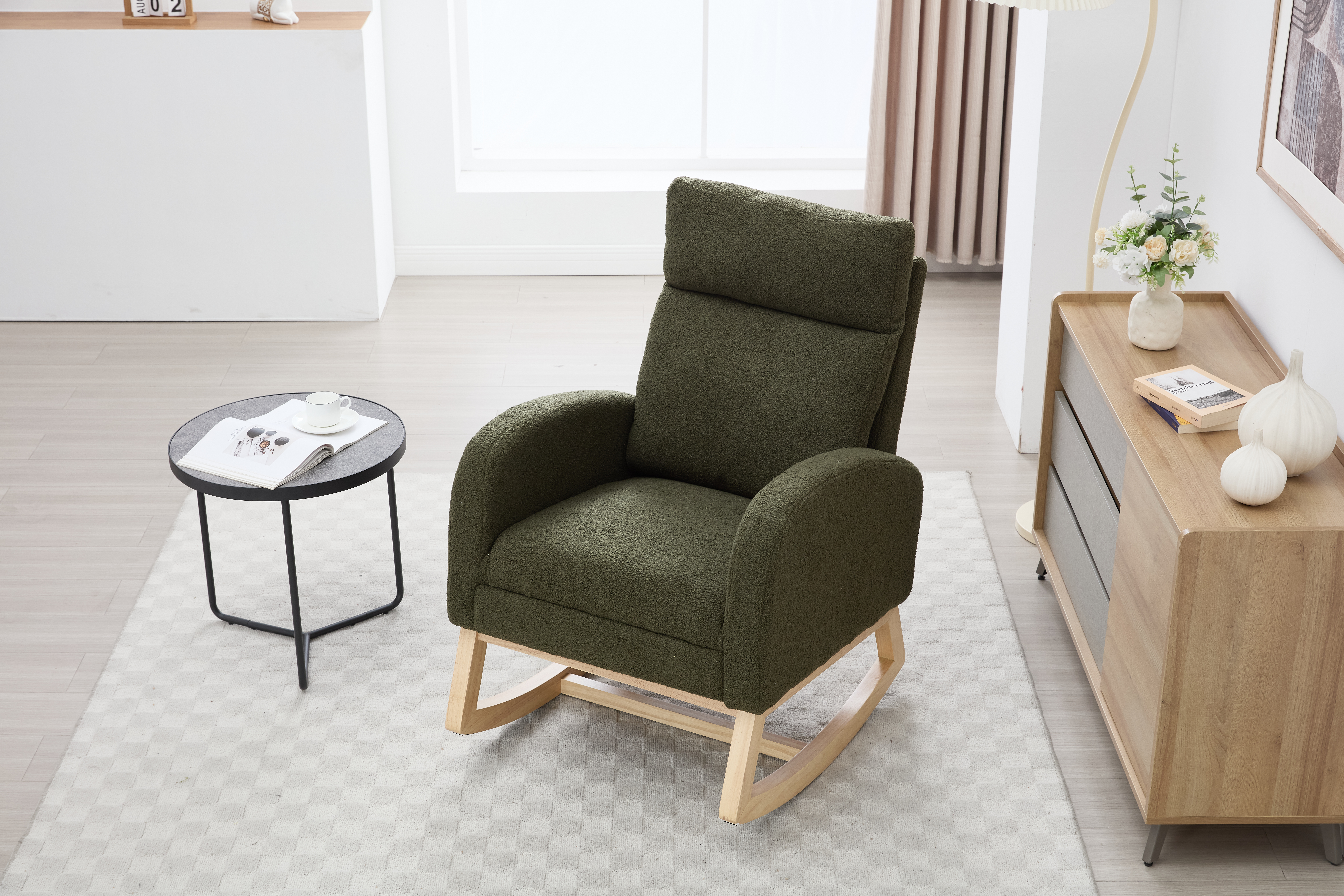 Teddy Fabric Rocking Chair