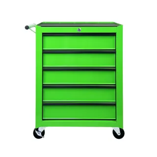 Rolling Metal Tool Chest with 5 Drawers, 20" 5-Drawer Tool Chest Cabinet with Ball Bearing Drawer Slides, Steel Tool Storage Box Organizer -GREEN