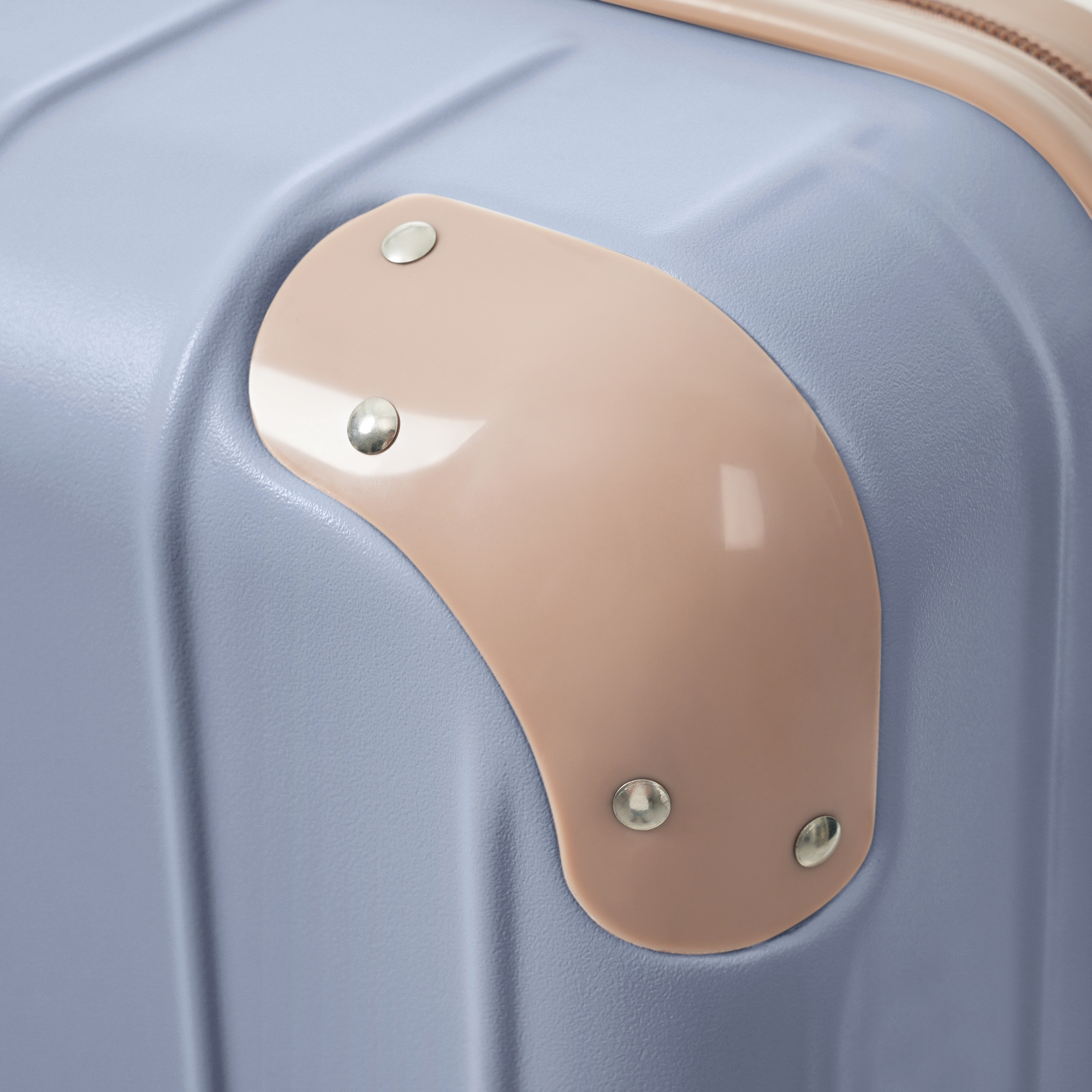 Premium ABS Travel Luggage Set , 3-Piece TSA Lock Suitcase Ensemble with 20, 24, and 28 Inch Sizes with 360° Spinner Wheels, light blue 3