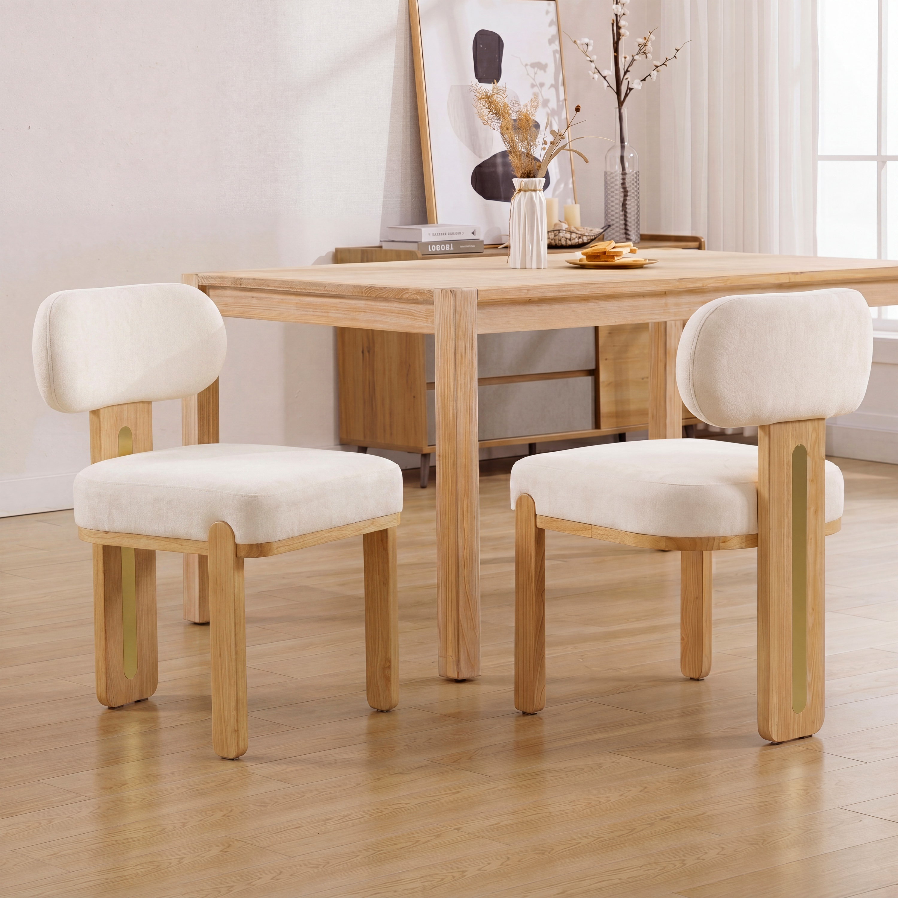 Modern Upholstered Dining Chairs Set