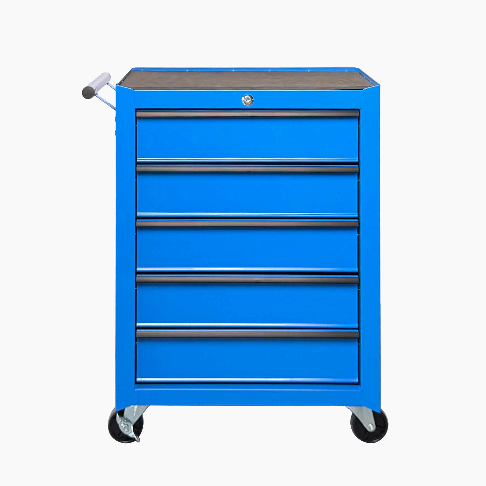 Rolling Metal Tool Chest with 5 Drawers, 20" 5-Drawer Tool Chest Cabinet with Ball Bearing Drawer Slides, Steel Tool Storage Box Organizer -BLUE