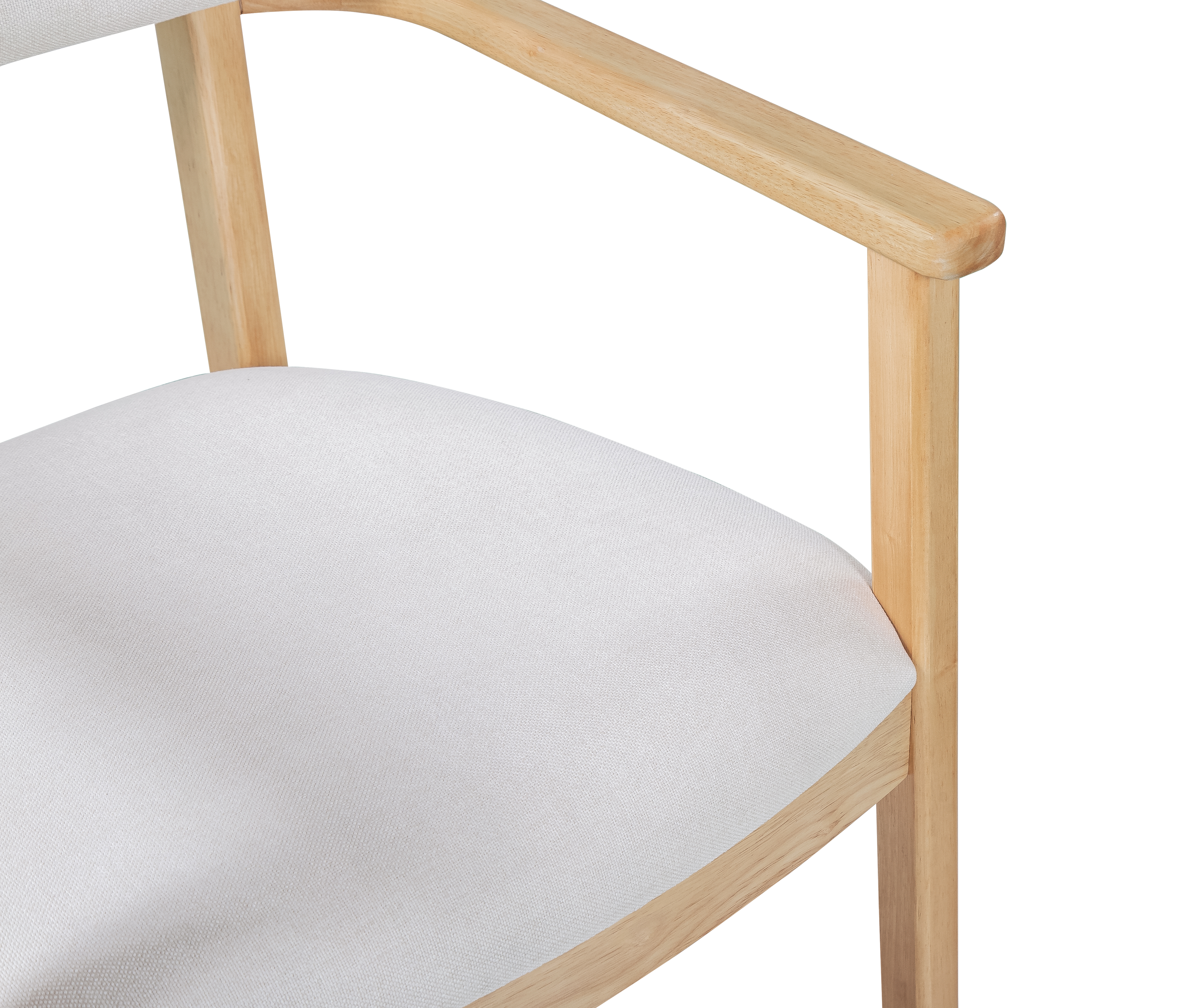 Indoor Upholstered Dining Chairs (Set of 2), Natural — foto 5